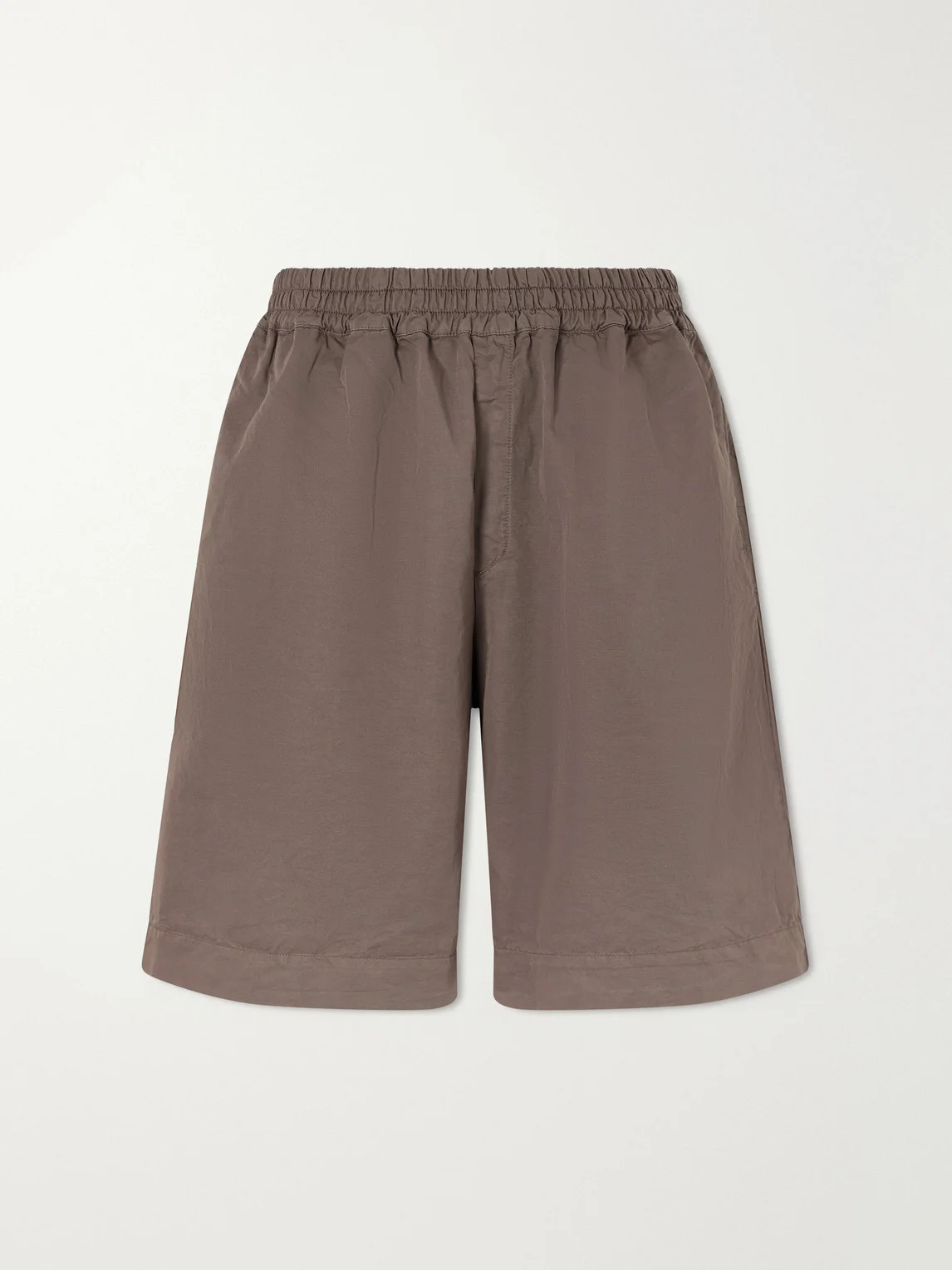 Saleh Straight-Leg Cotton and Linen-Blend Drawstring Shorts - 1
