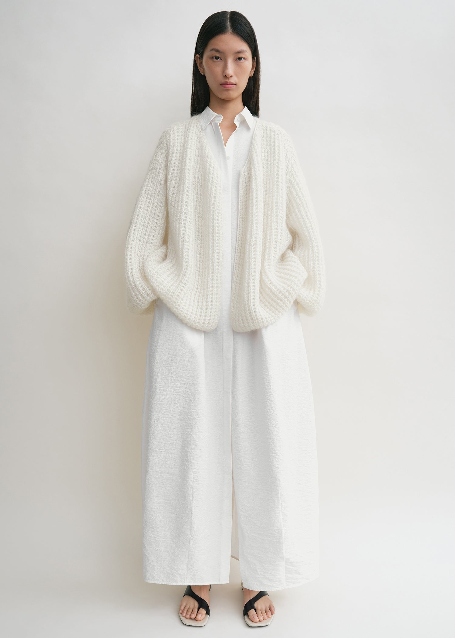 Puffed cardigan off-white - 2