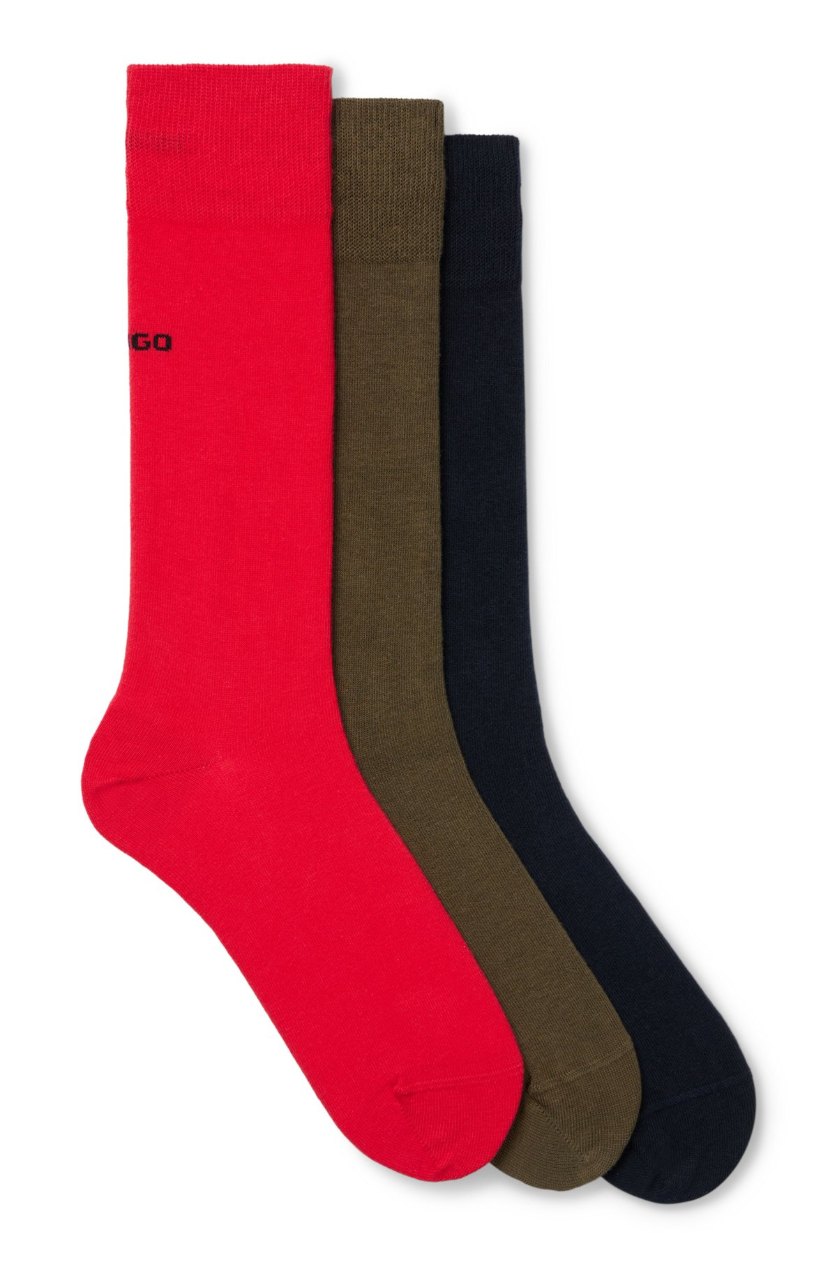 THREE-PACK OF REGULAR-LENGTH SOCKS WITH LOGO DETAILS - 1