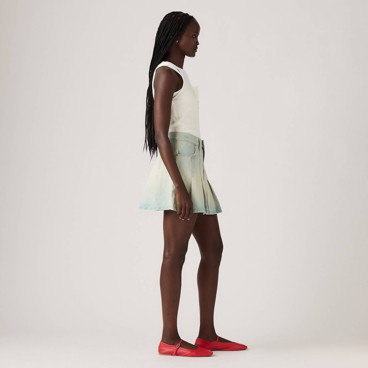 PLEATED MINI SKIRT - 4
