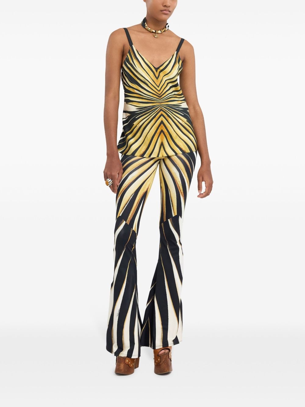 Ray of Gold print silk top - 2