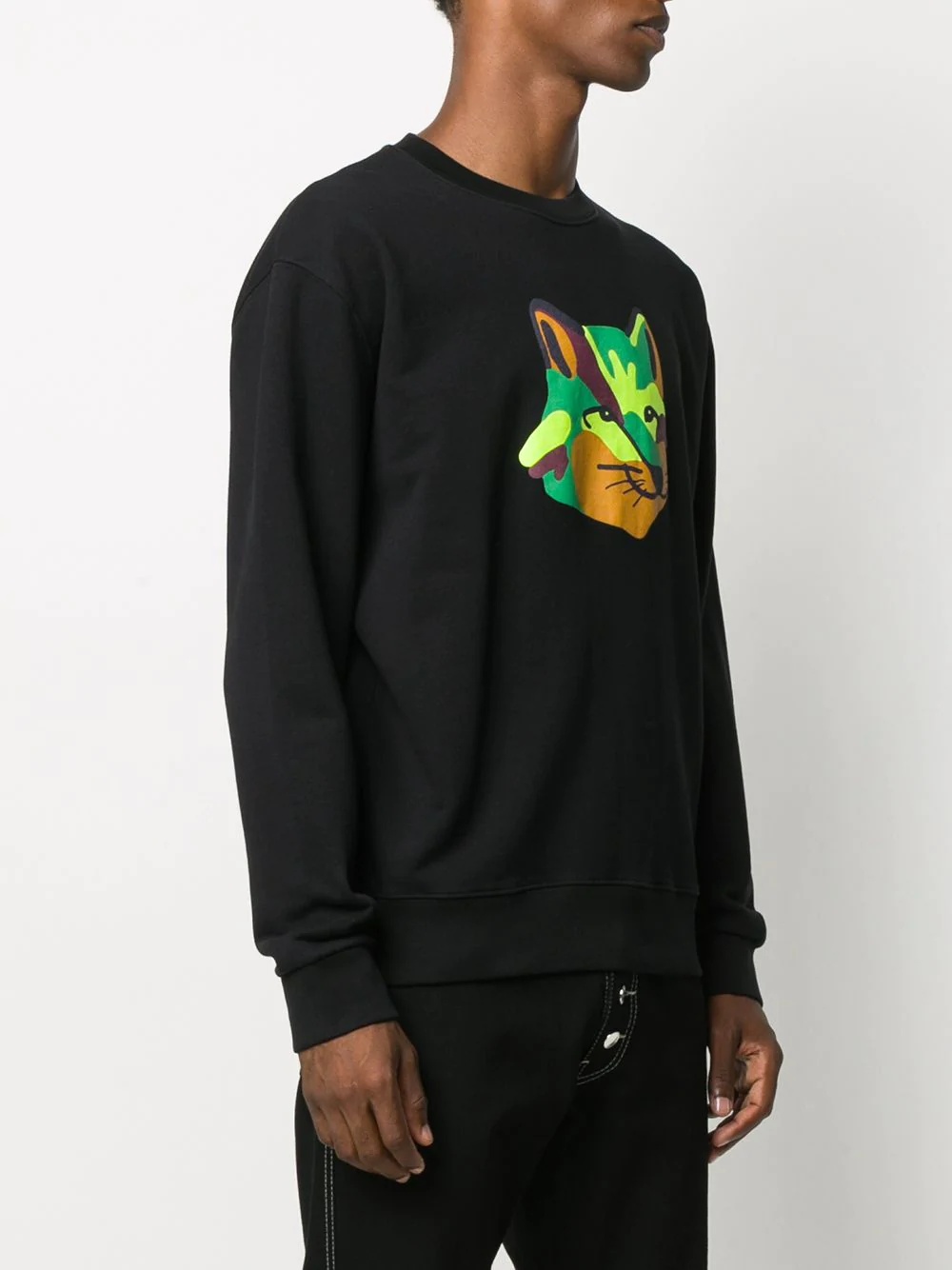 Fox logo print sweatshirt - 4