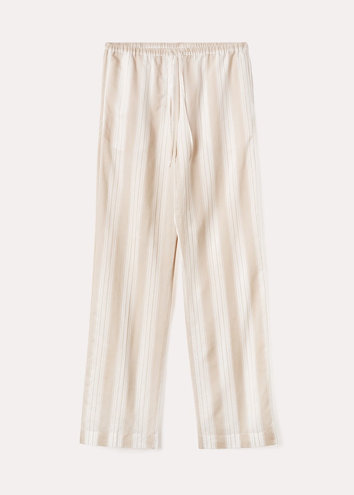Press-creased drawstring trousers sand dune - 1
