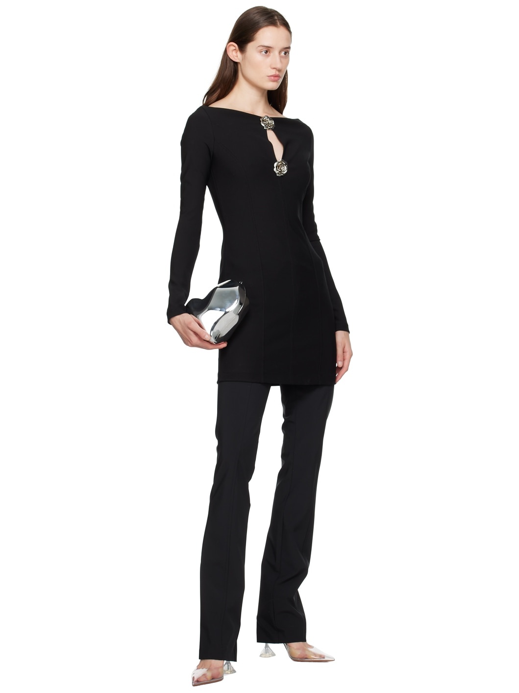 Black Keyhole Minidress - 4