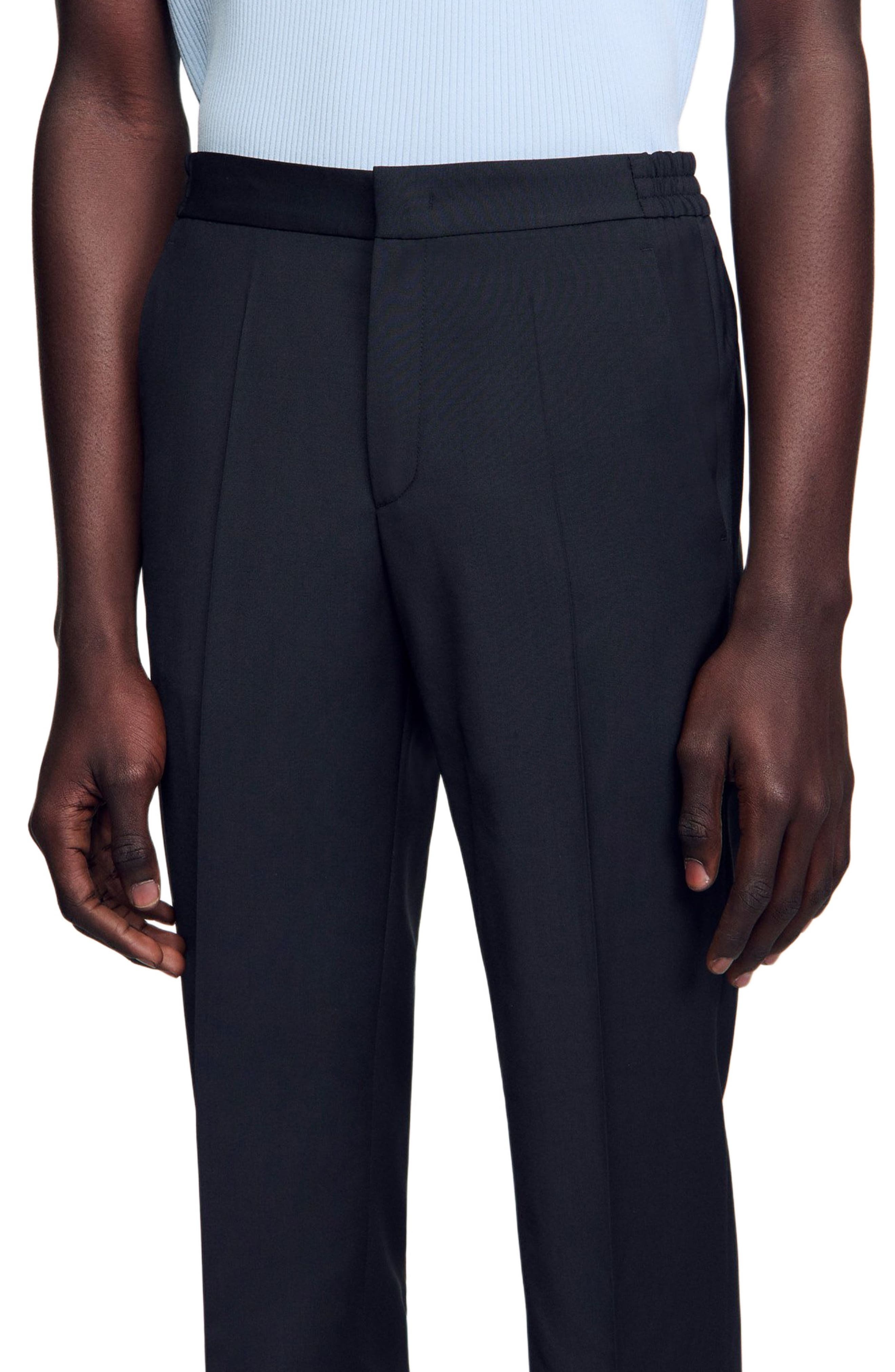 SANDRO Elasticated trousers in Fonte at Nordstrom - 4