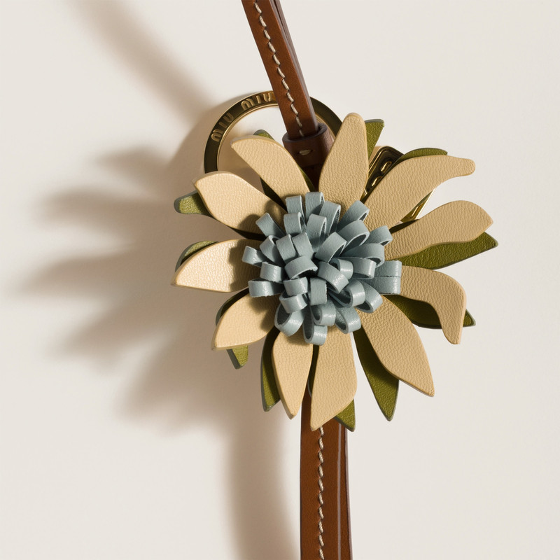 Miu Miu Trick leather keyring outlook