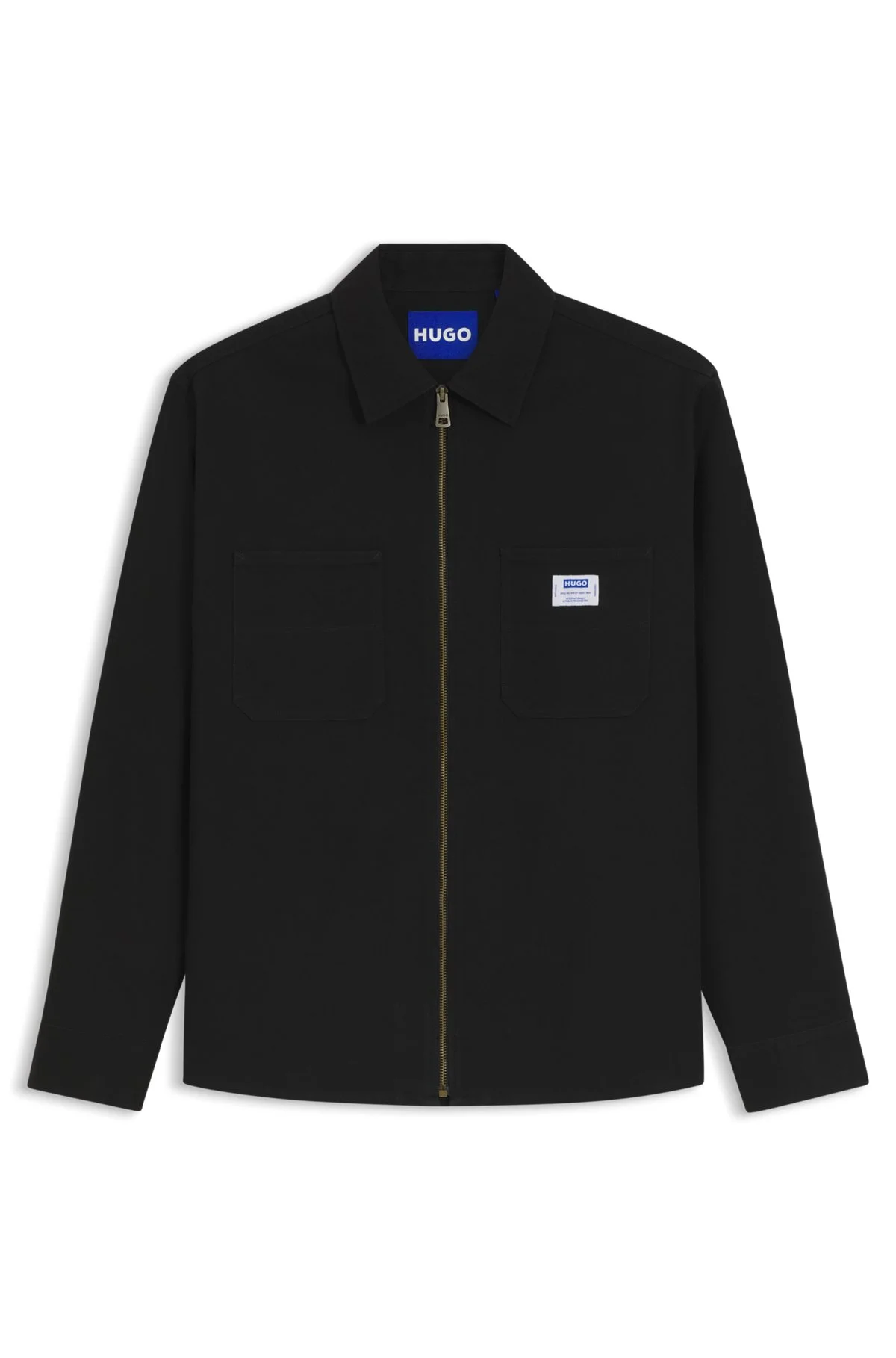 OVERSIZED-FIT OVERSHIRT IN STRETCH-COTTON CANVAS - 1