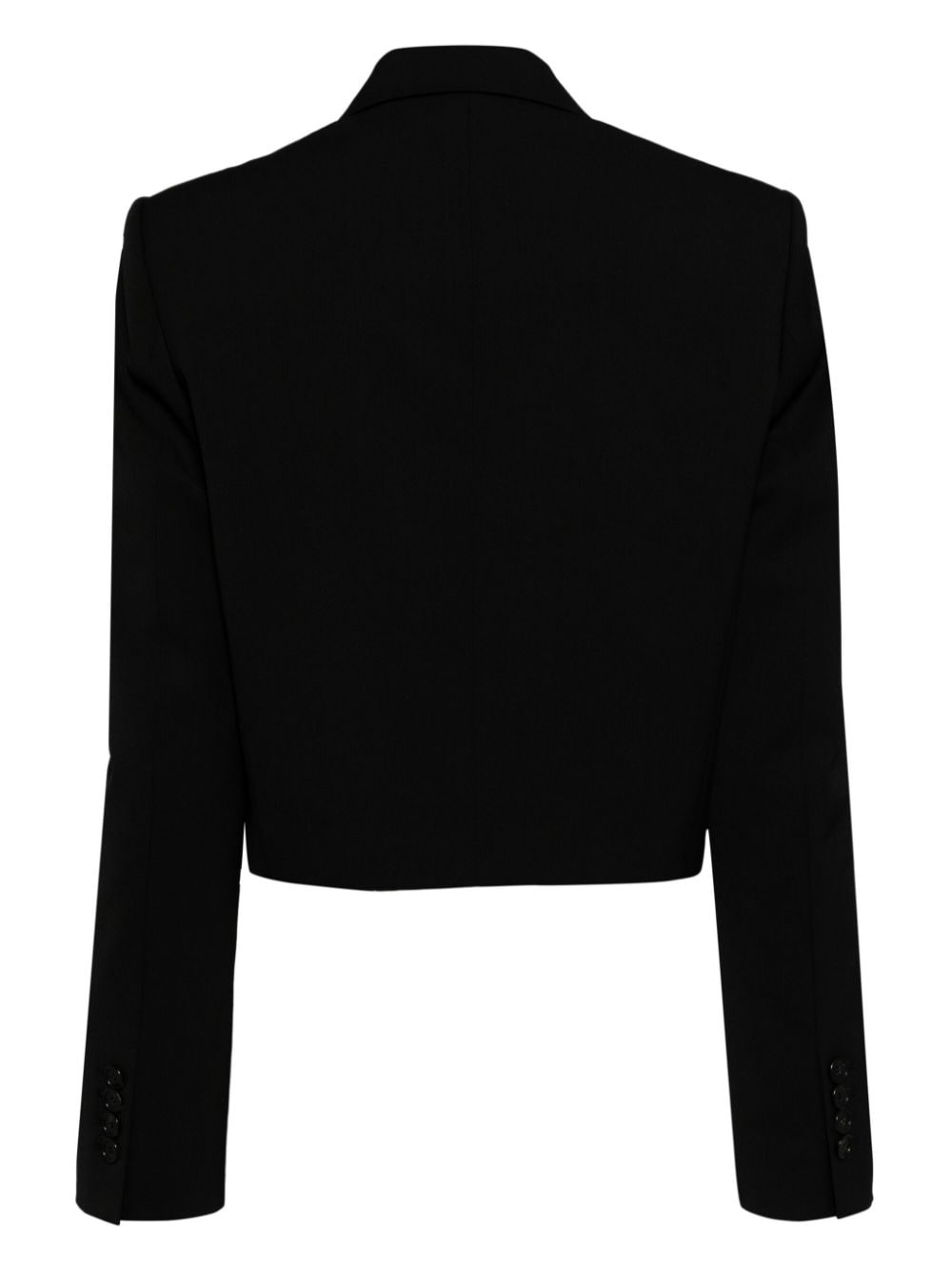 cropped single-breasted blazer - 2