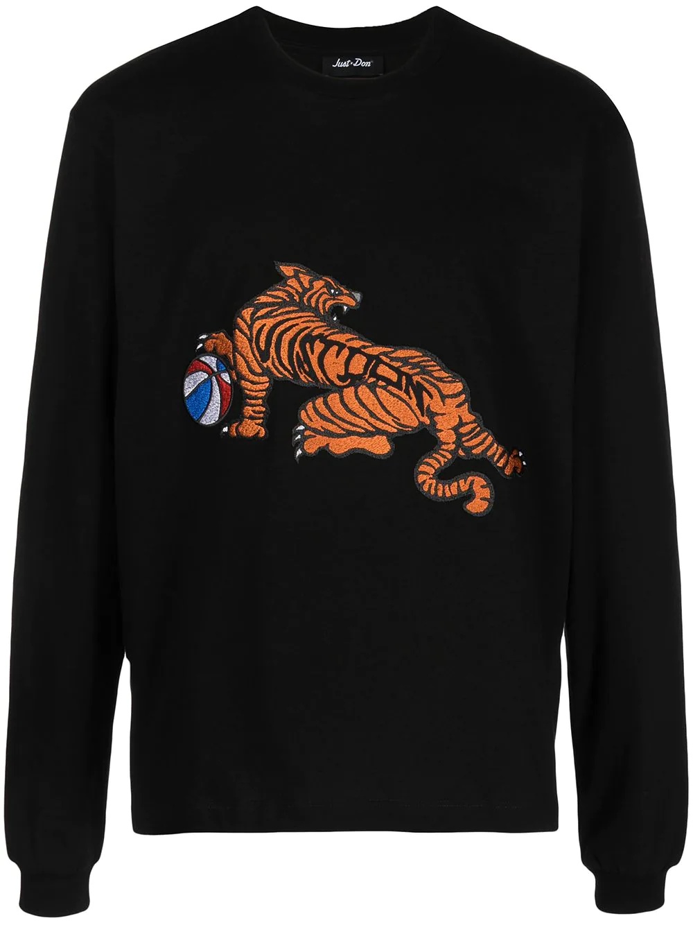 tiger print T-shirt - 1