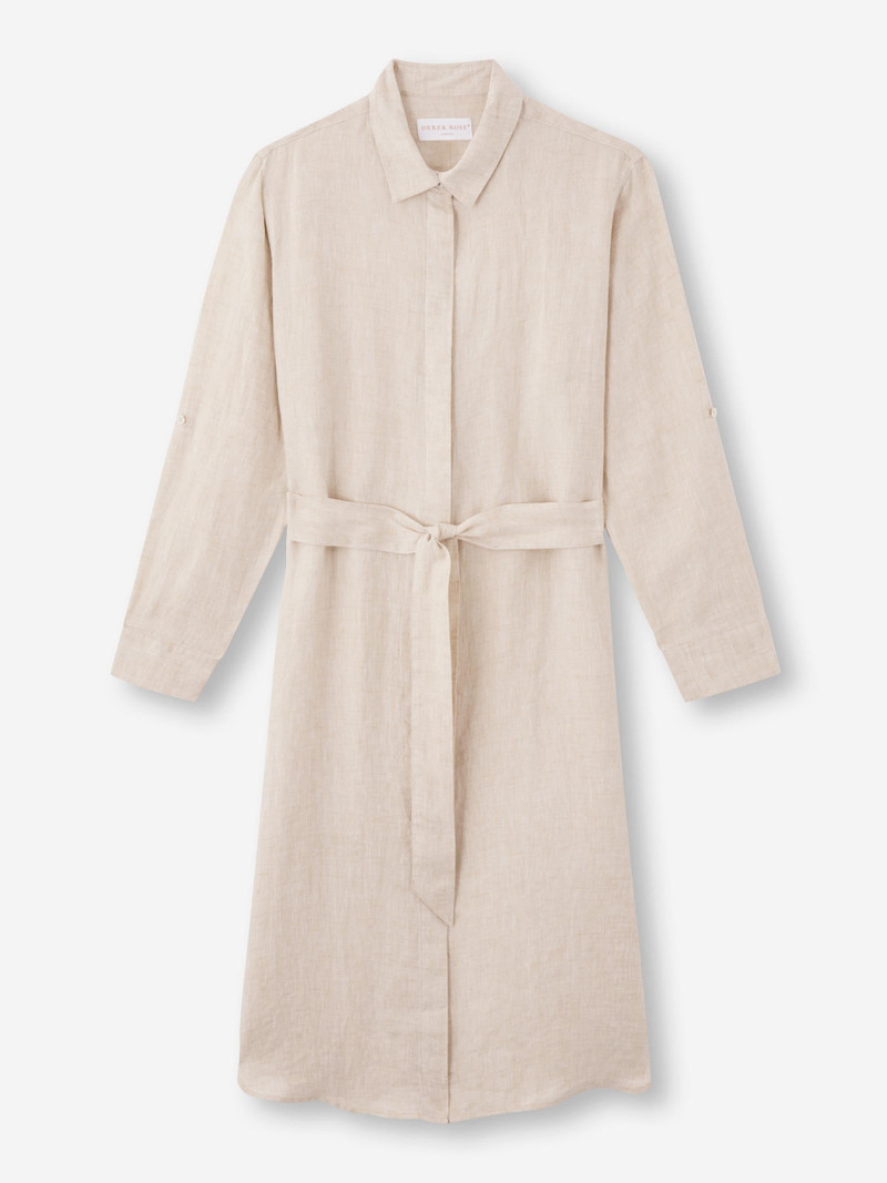Sicily Linen Dress Sand 5