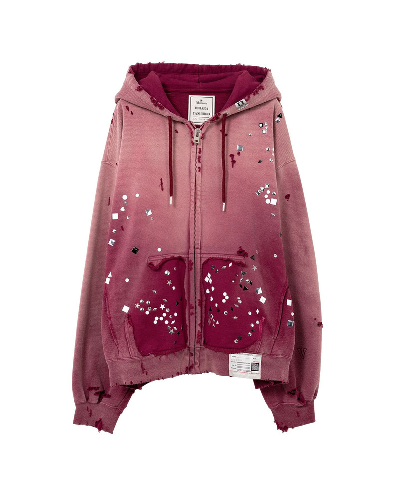 Sun Faded Like Embellished Zip-up Hoodie 29