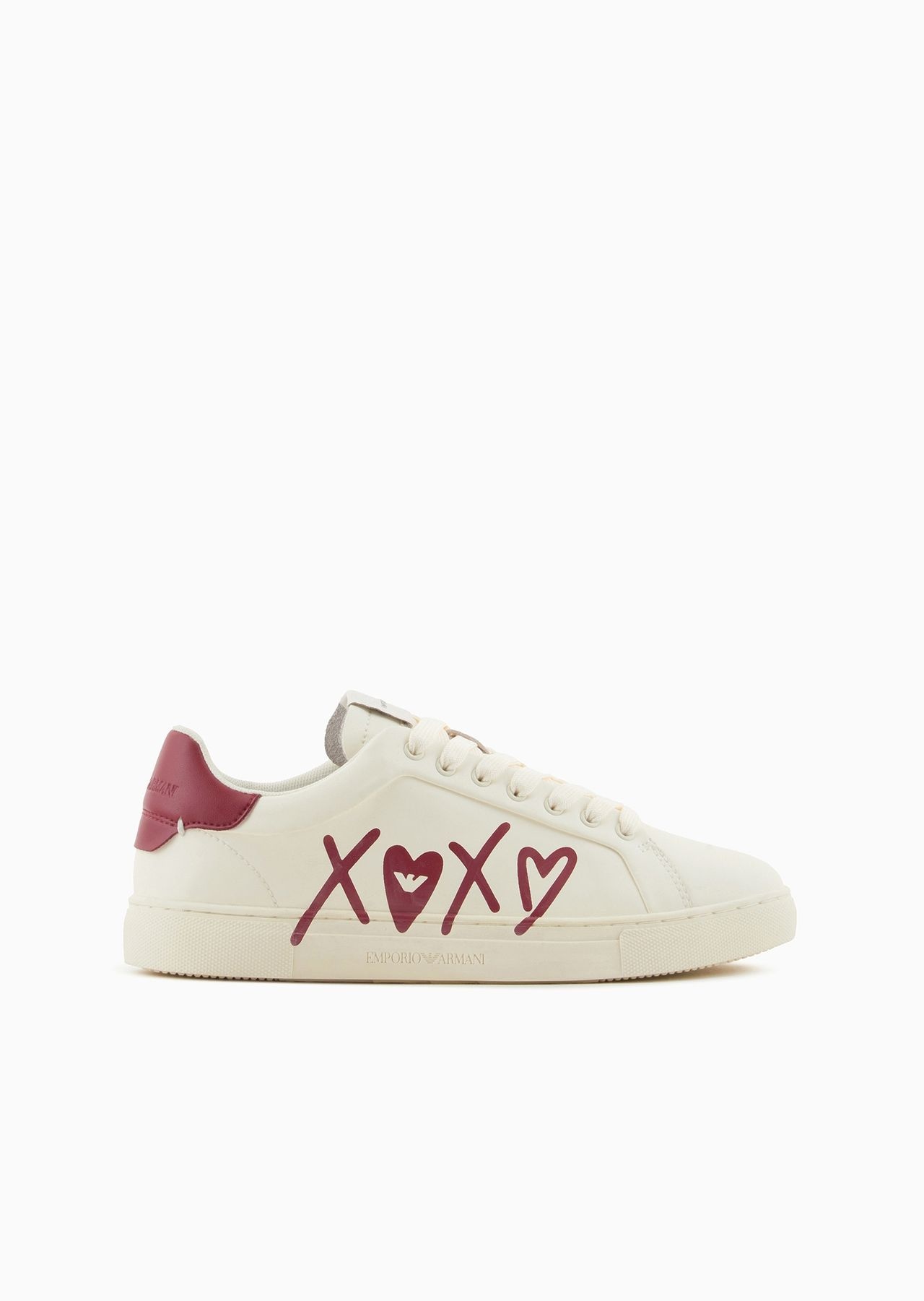 Leather sneakers with XOXO logo - 1