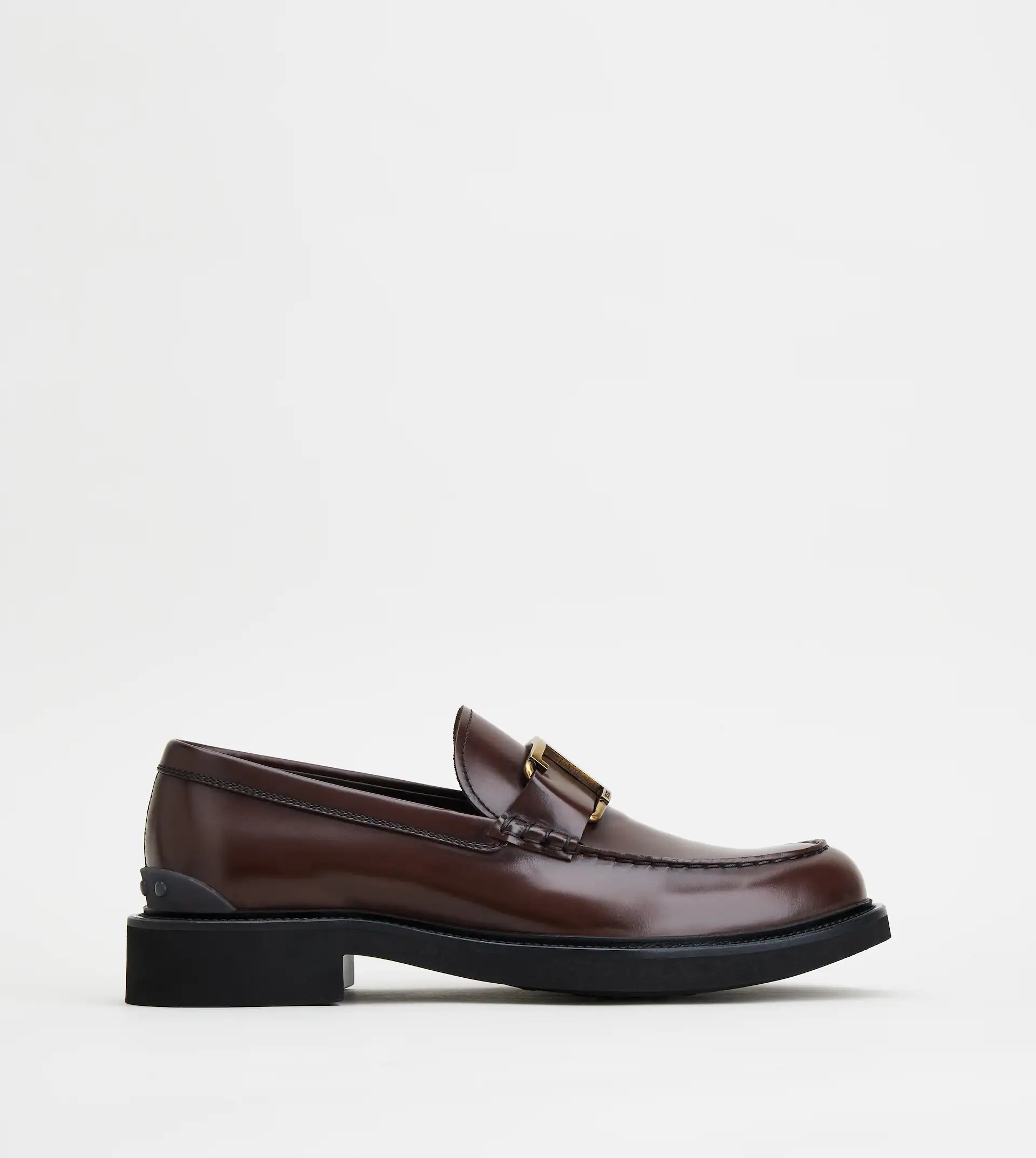 LOAFERS IN LEATHER - BROWN - 1