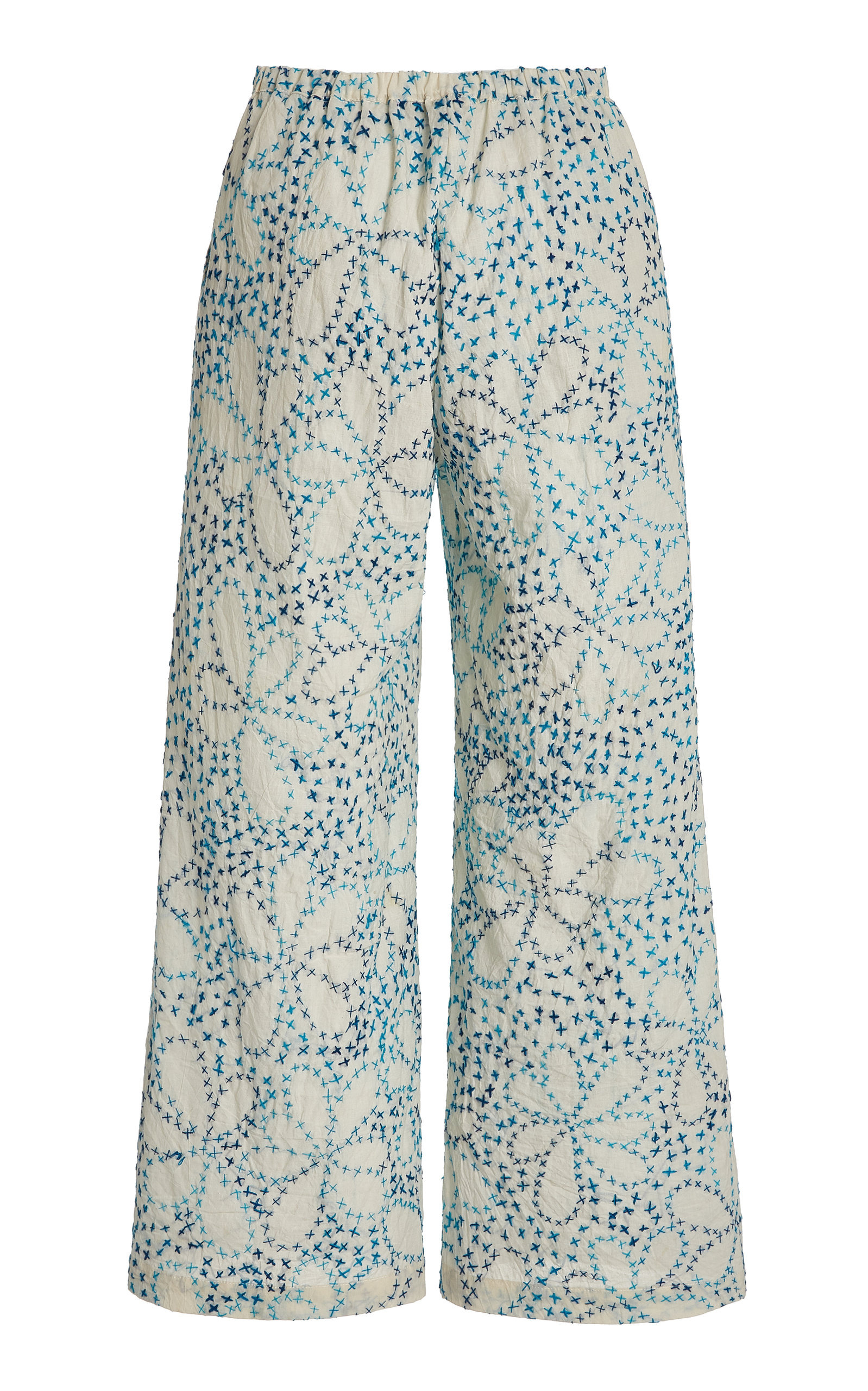 Orlando Wide Leg Floral Pant blue - 6