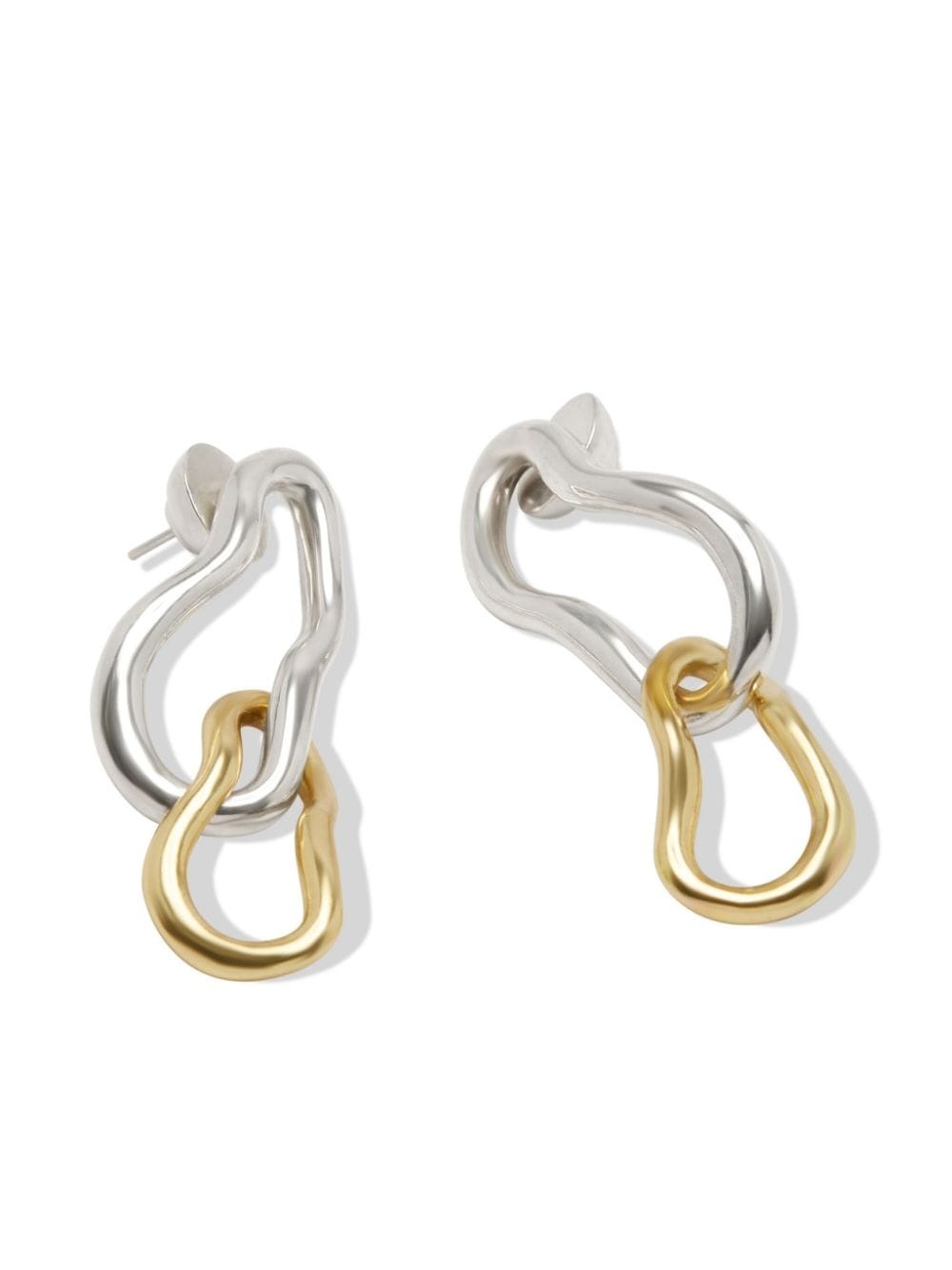 Zodiac two-tone drop earrings - 2