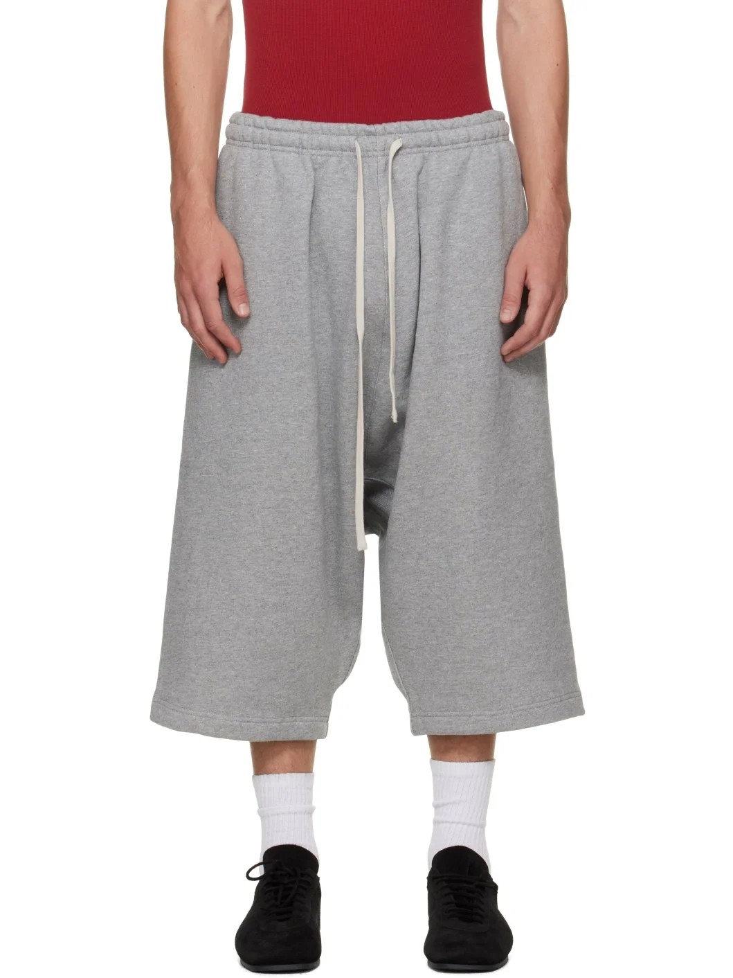 Gray Drop Shorts - 1