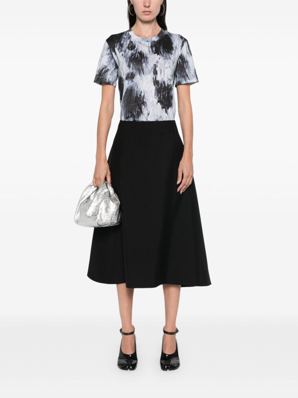 virgin-wool midi skirt - 2