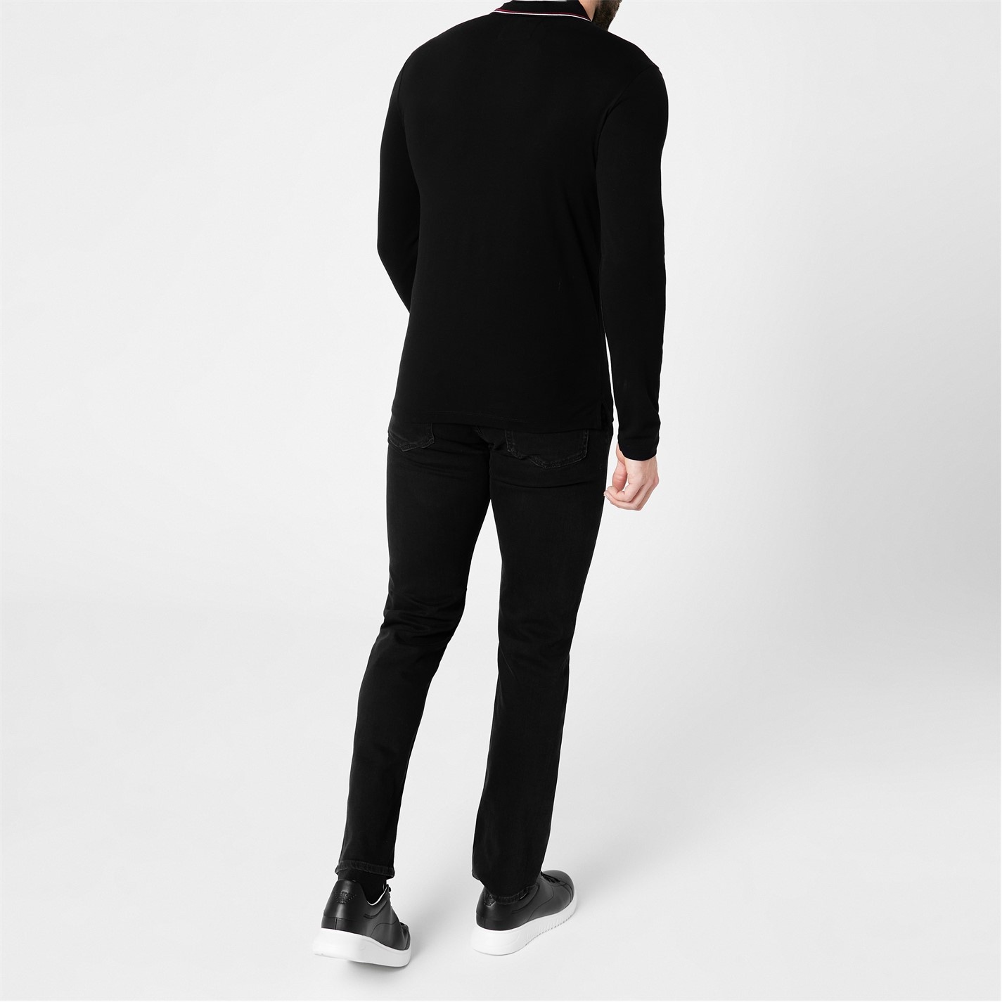 LONG SLEEVED TIPPED POLO SHIRT - 3