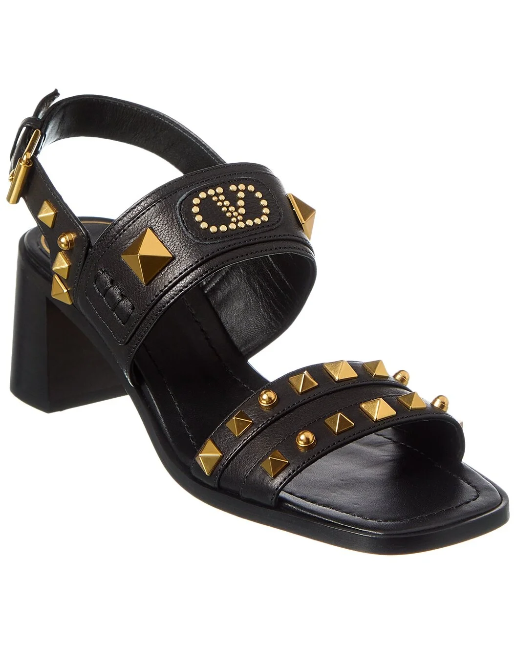 Valentino VLogo Rockstud 60 Leather Sandal - 1