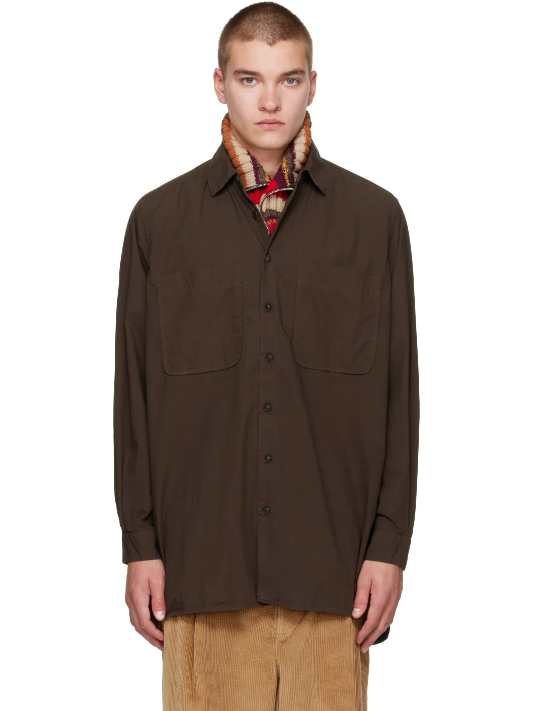 Brown Ikla Pocket Shirt - 1