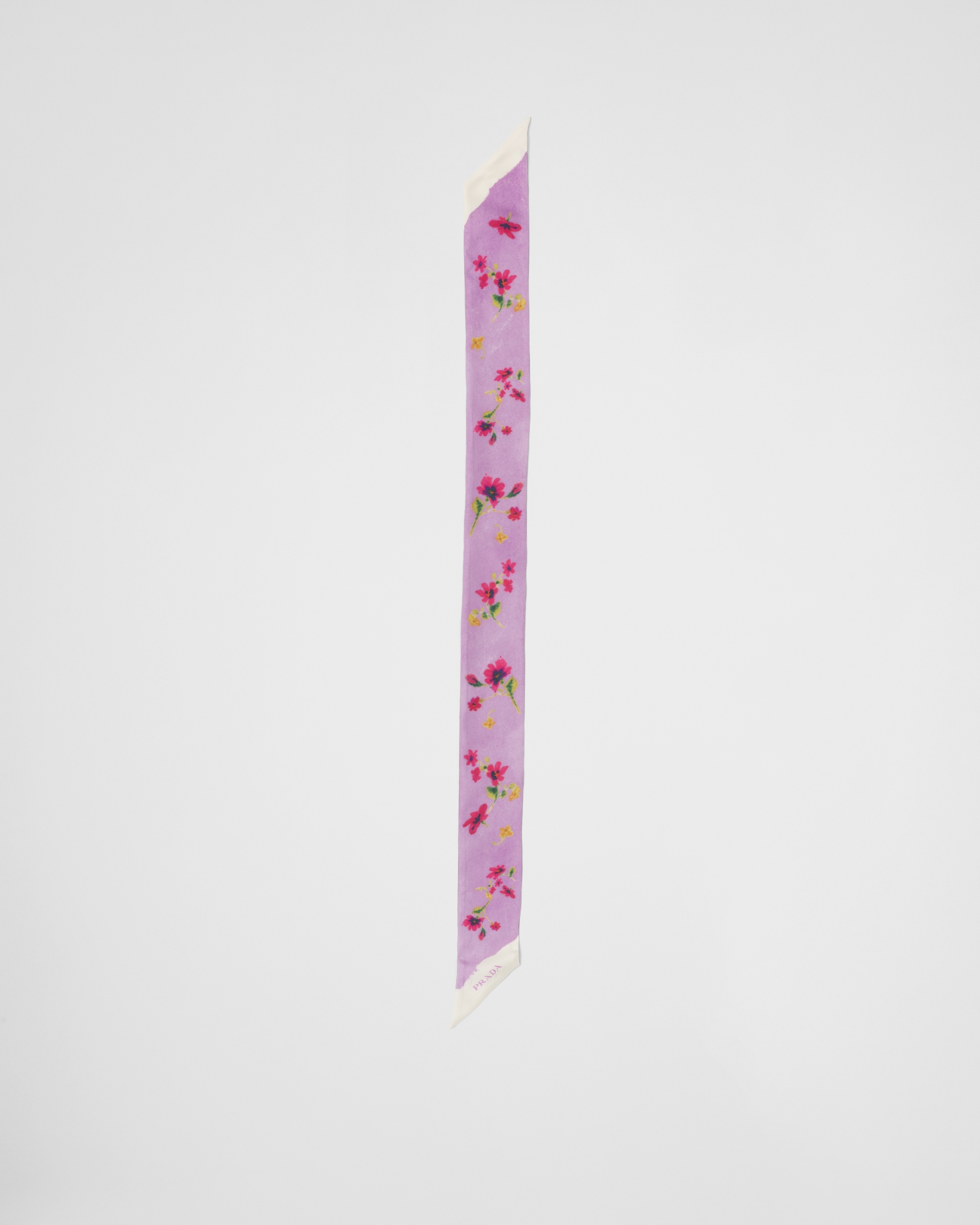 Printed silk twill foulard - 3