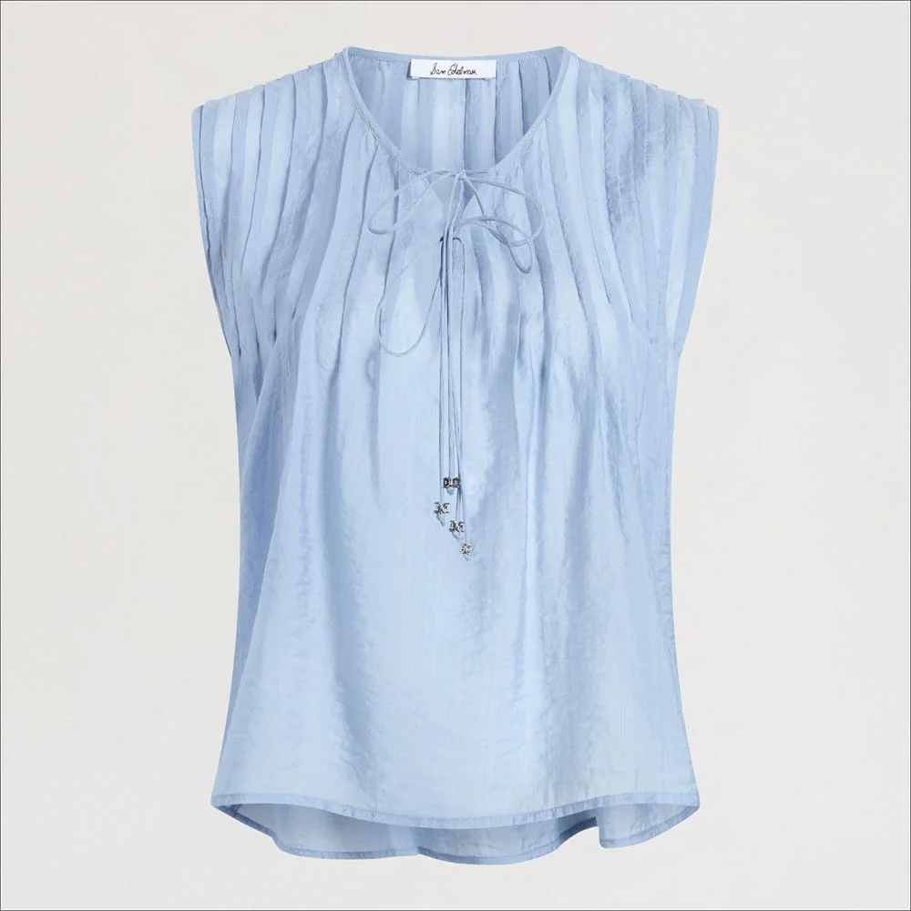 Sleeveless Tuck Tank - 1