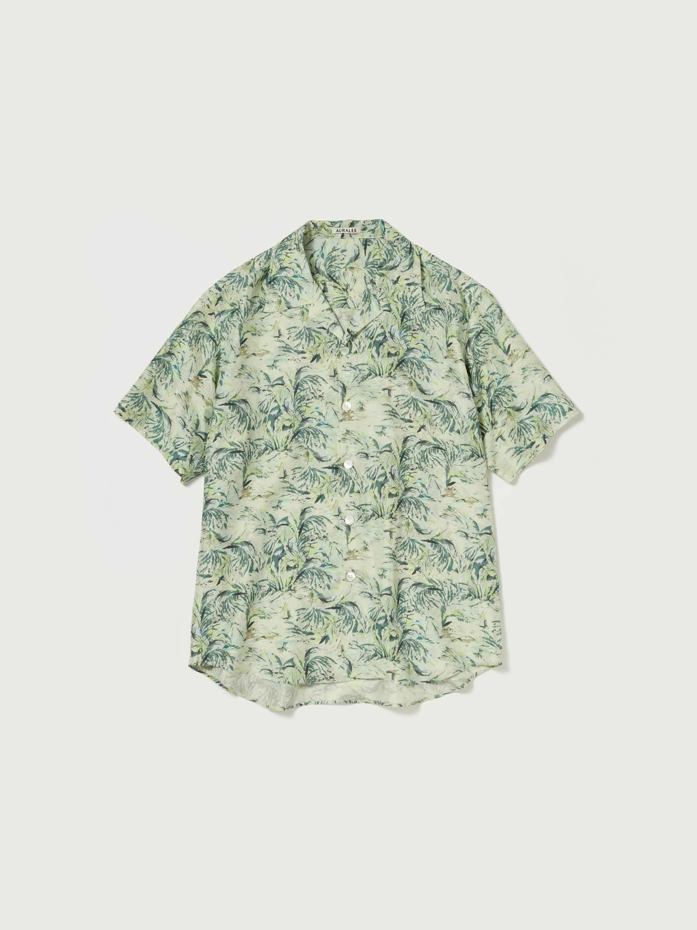 PRINTED AIRY SILK HALF-SLEEVED SHIRT - 1