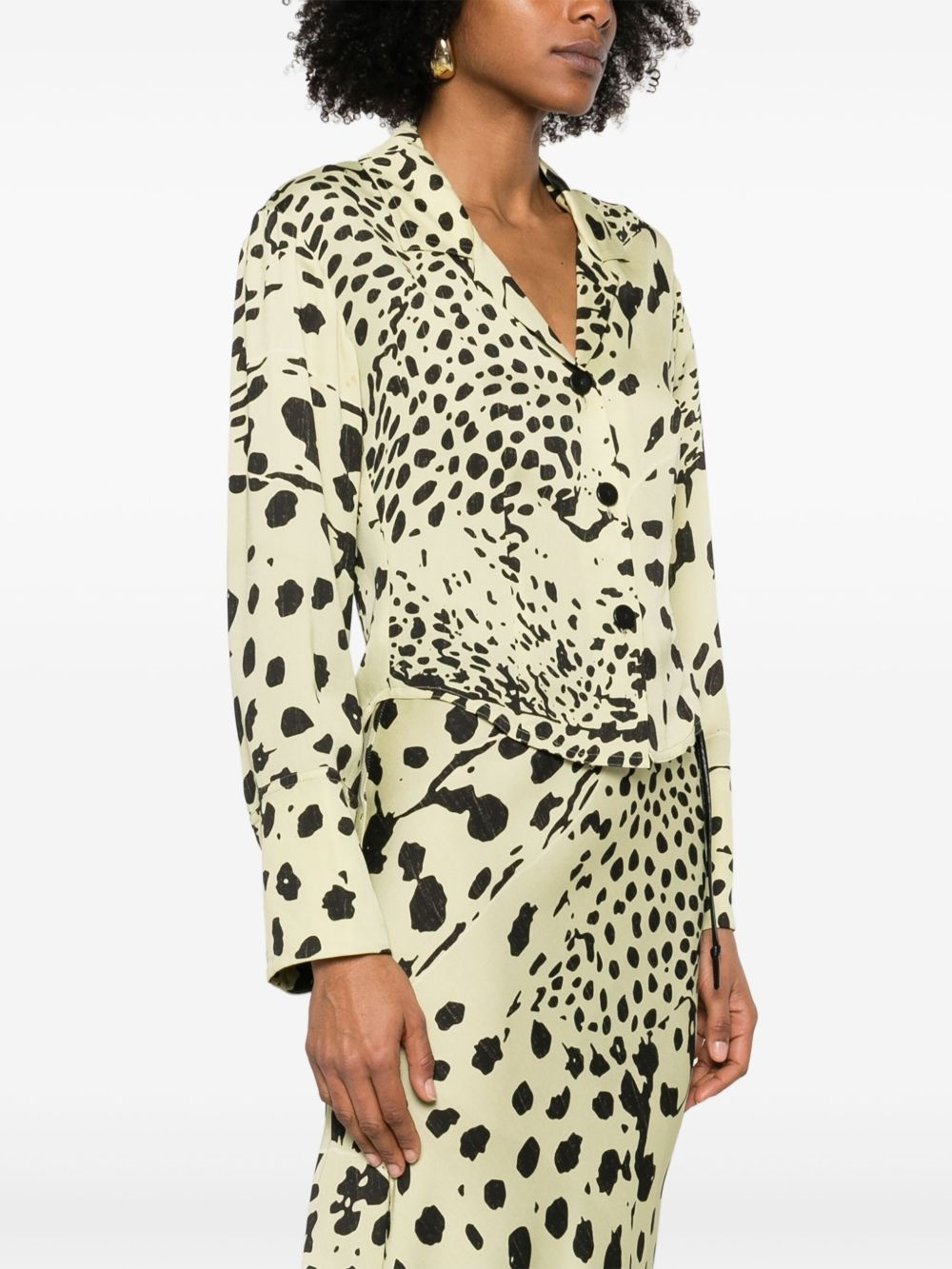 animal-print shirt - 3