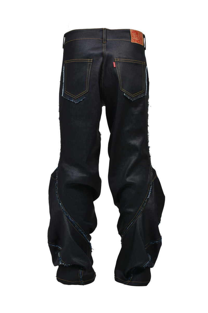 JUNTAE KIM LASER-SLASHED TWIST PANTS / IND outlook