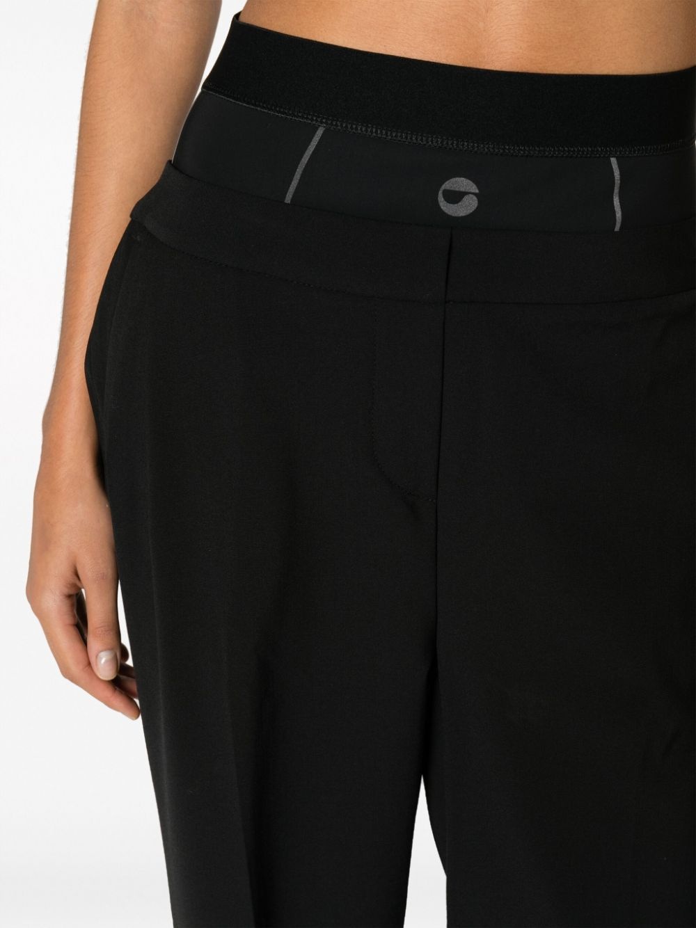 wool-blend layered trousers - 5