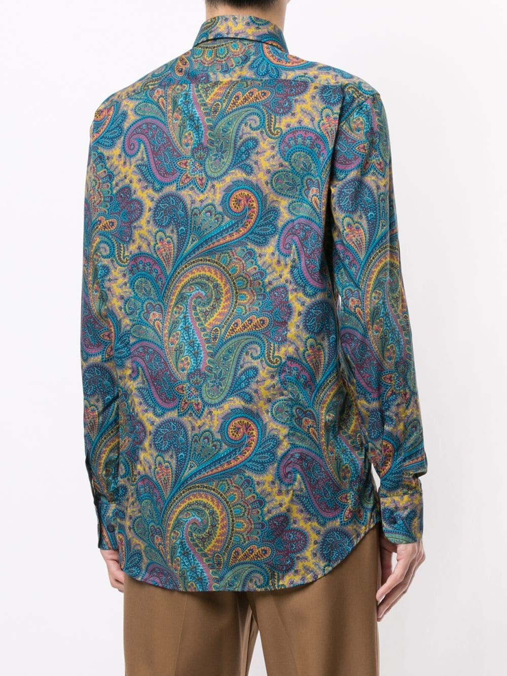 paisley-print cotton shirt - 4