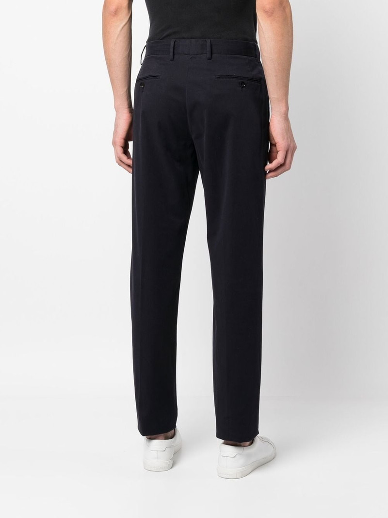 slim-cut leg tailored trousers 4