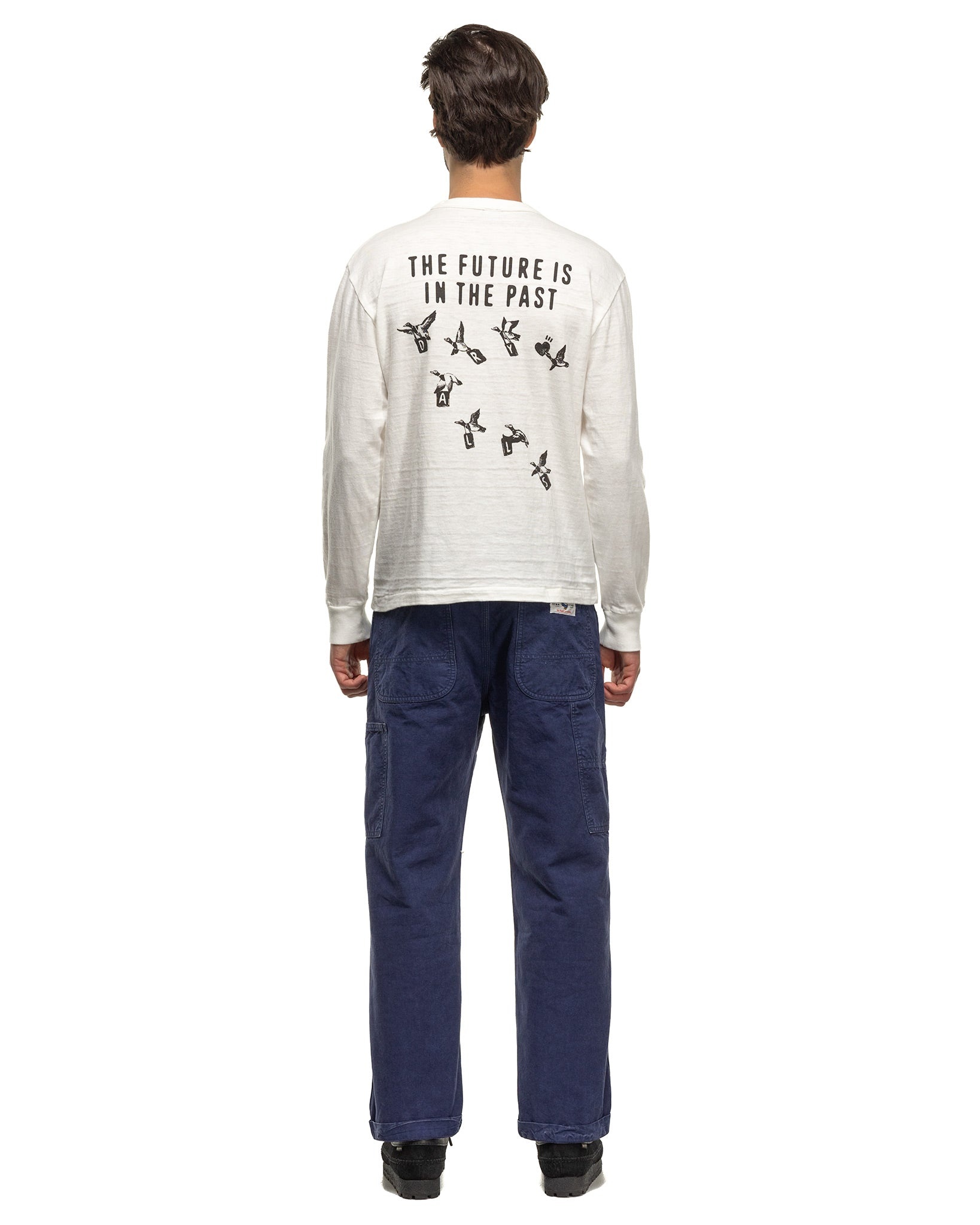 Graphic L/S T-Shirt #02 White - 3