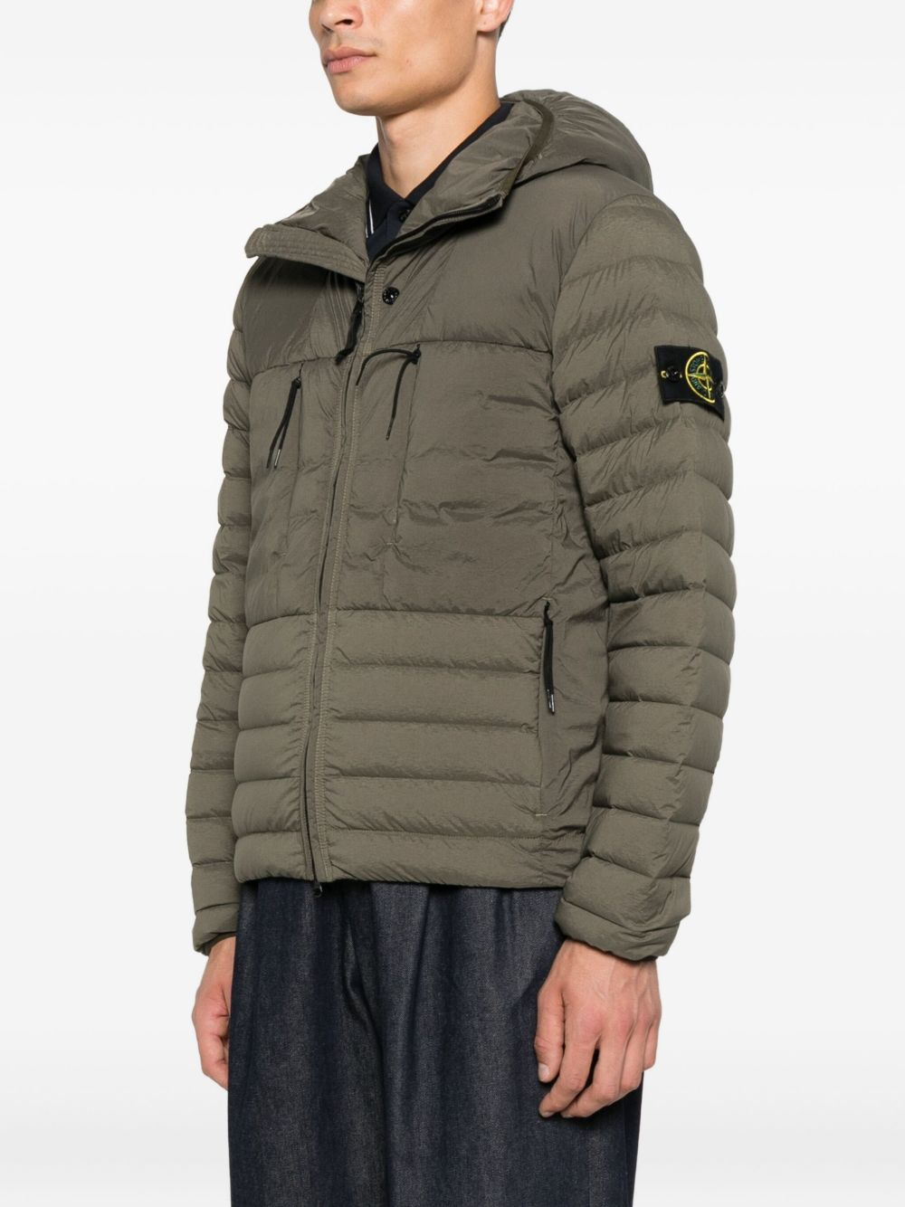 hooded zip-fastening jacket - 3
