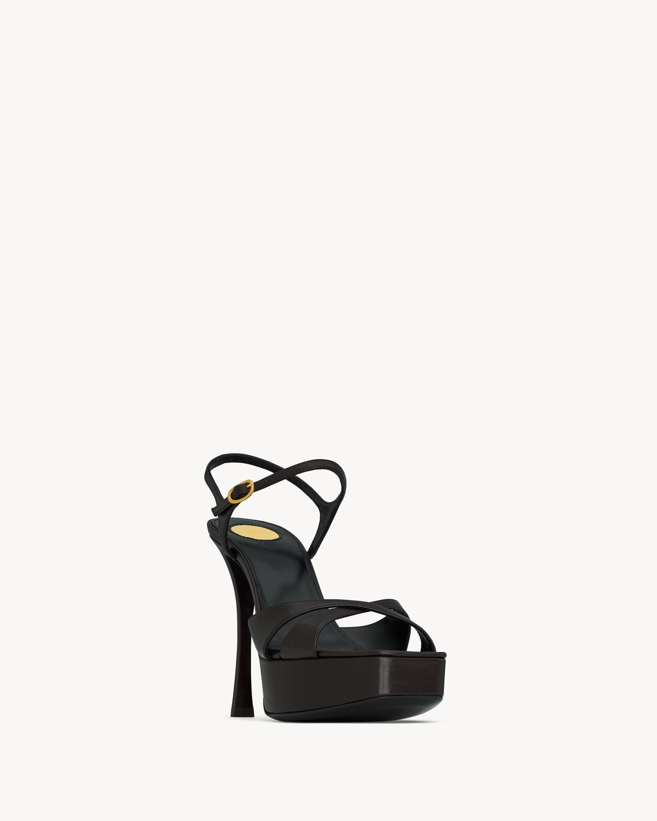 DEBBIE PLATFORM SANDALS IN SMOOTH LEATHER - 3