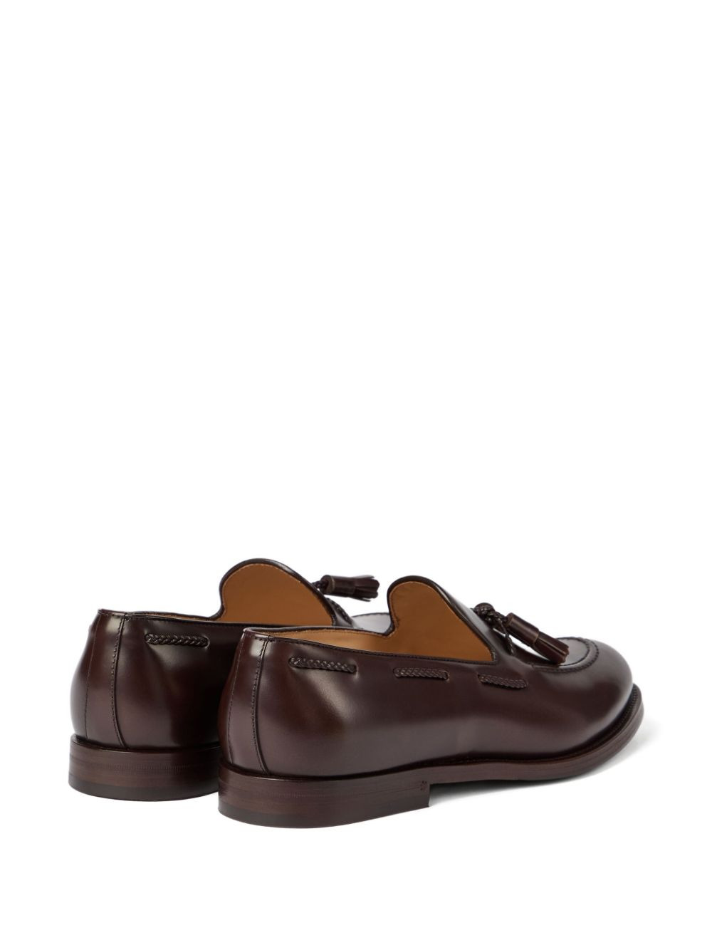 tassel-detail leather loafers - 3