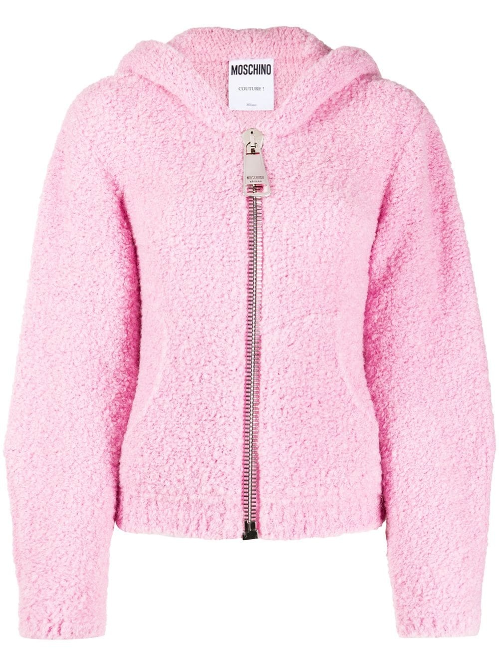 fleece style hooded jacket - 1