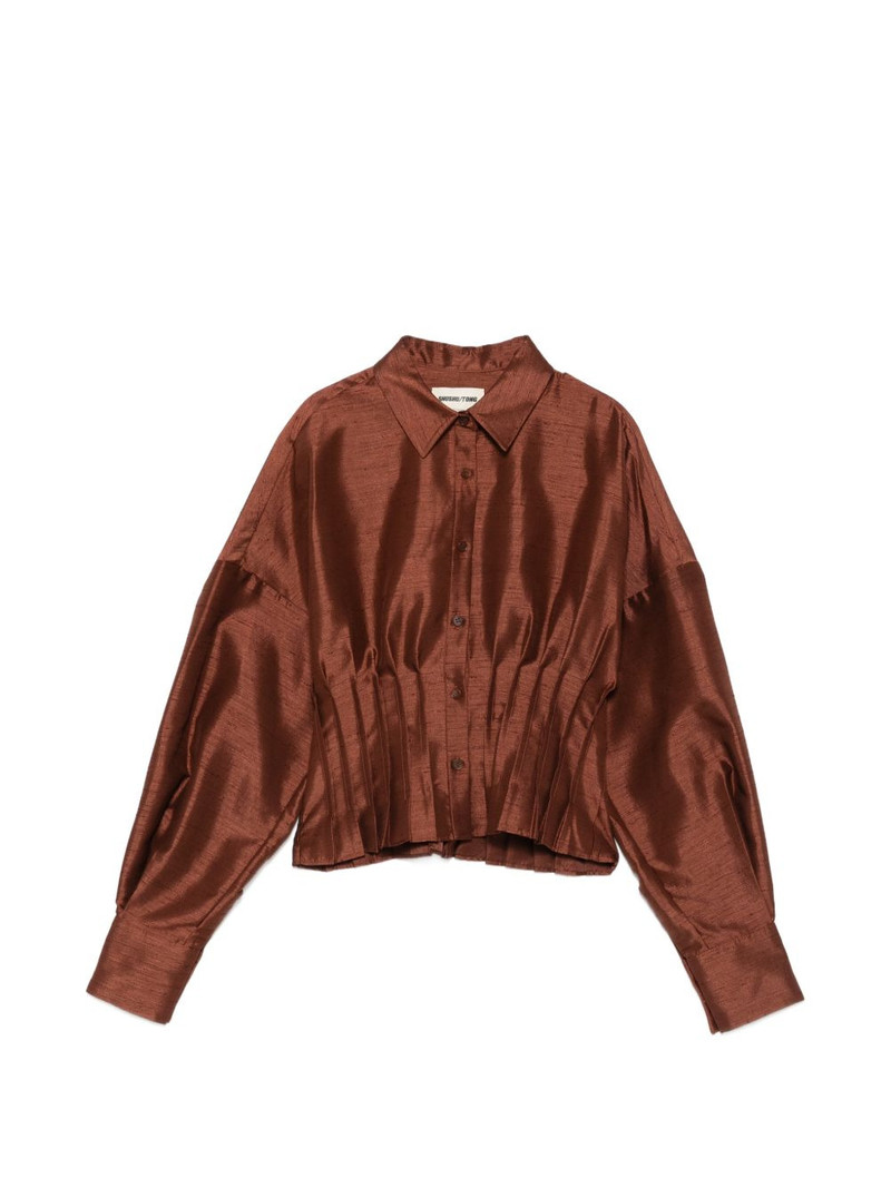 pleated-waist shirt 1