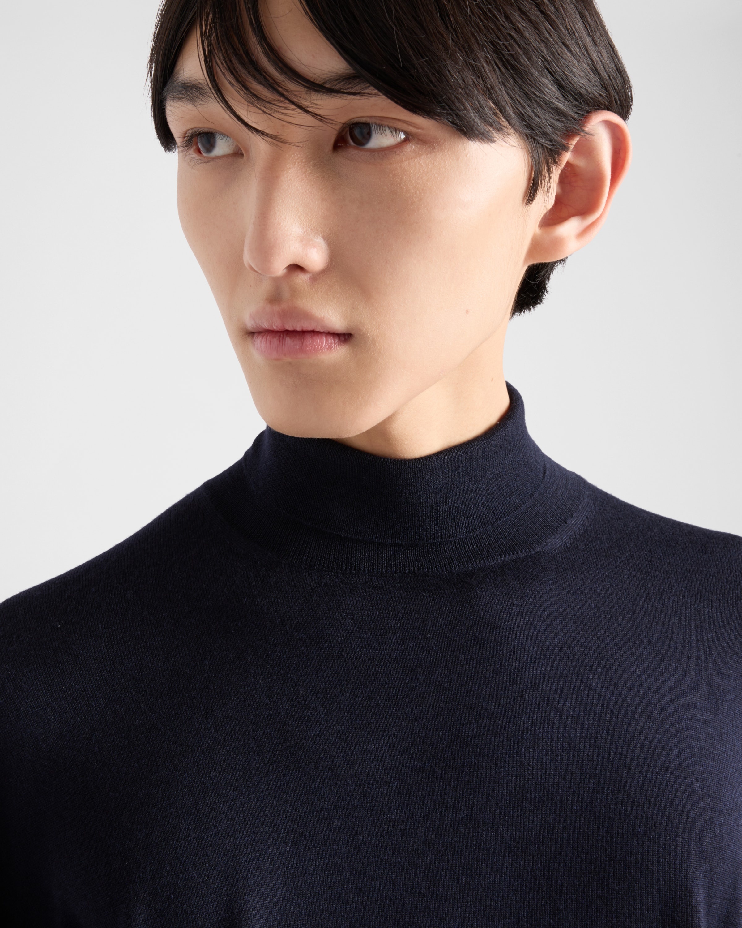 Cashmere and silk turtleneck sweater - 3