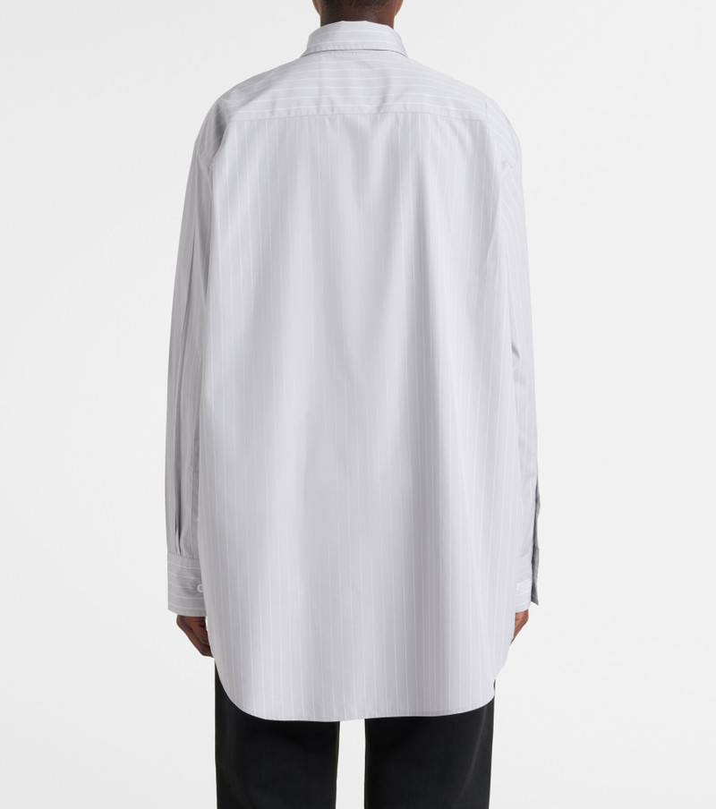 Striped cotton poplin shirt 4