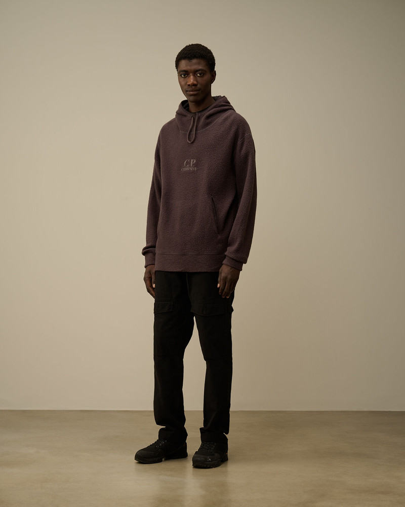 Wool Polar Fleece Hooded Sweatshirt 6