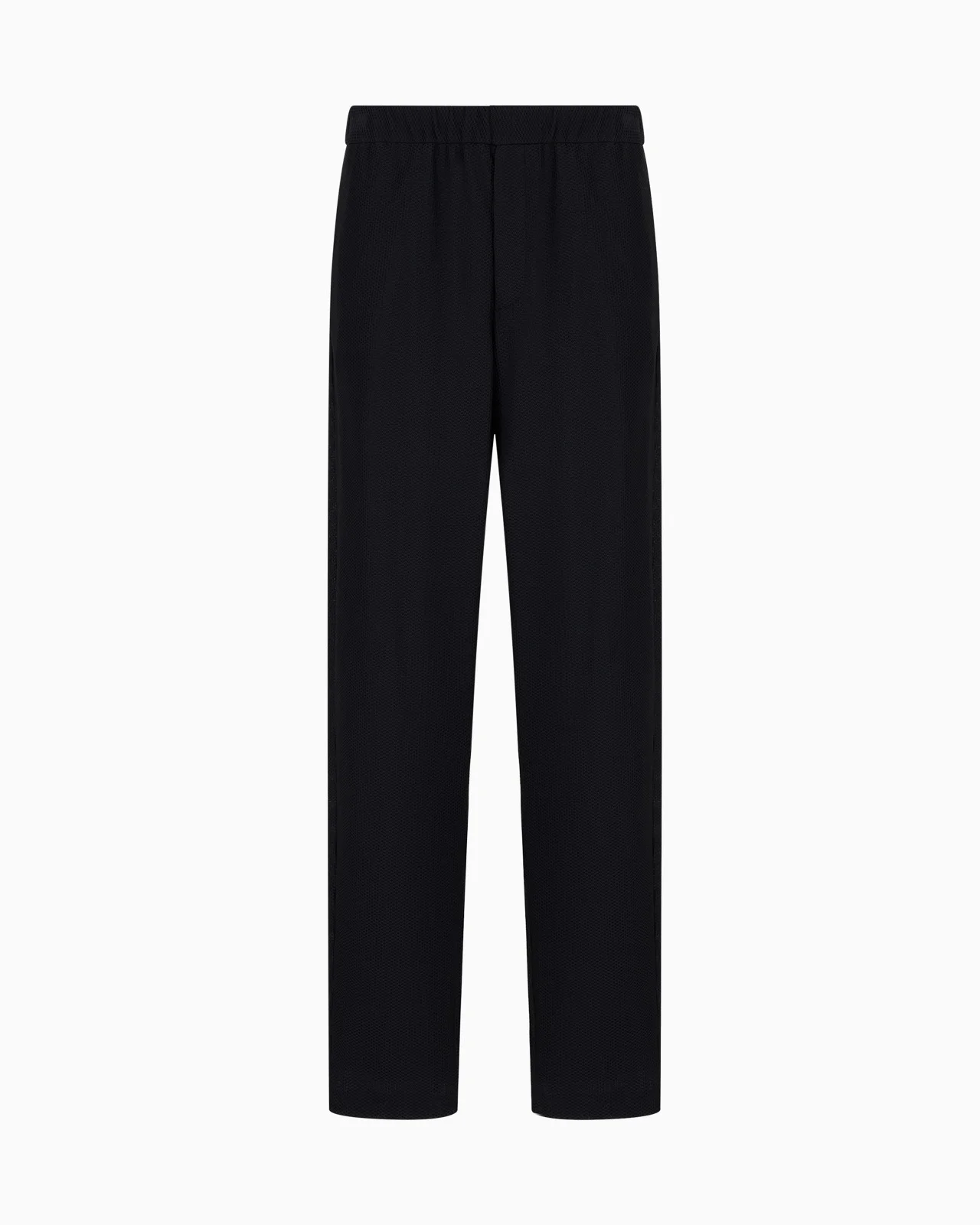 Technical waffle flat-front trousers - 1