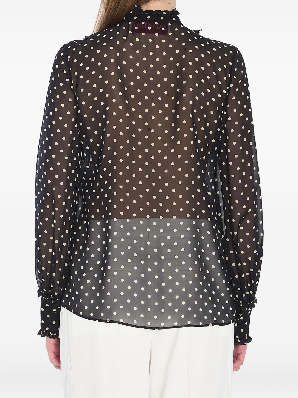 polka dot-print shirt - 3