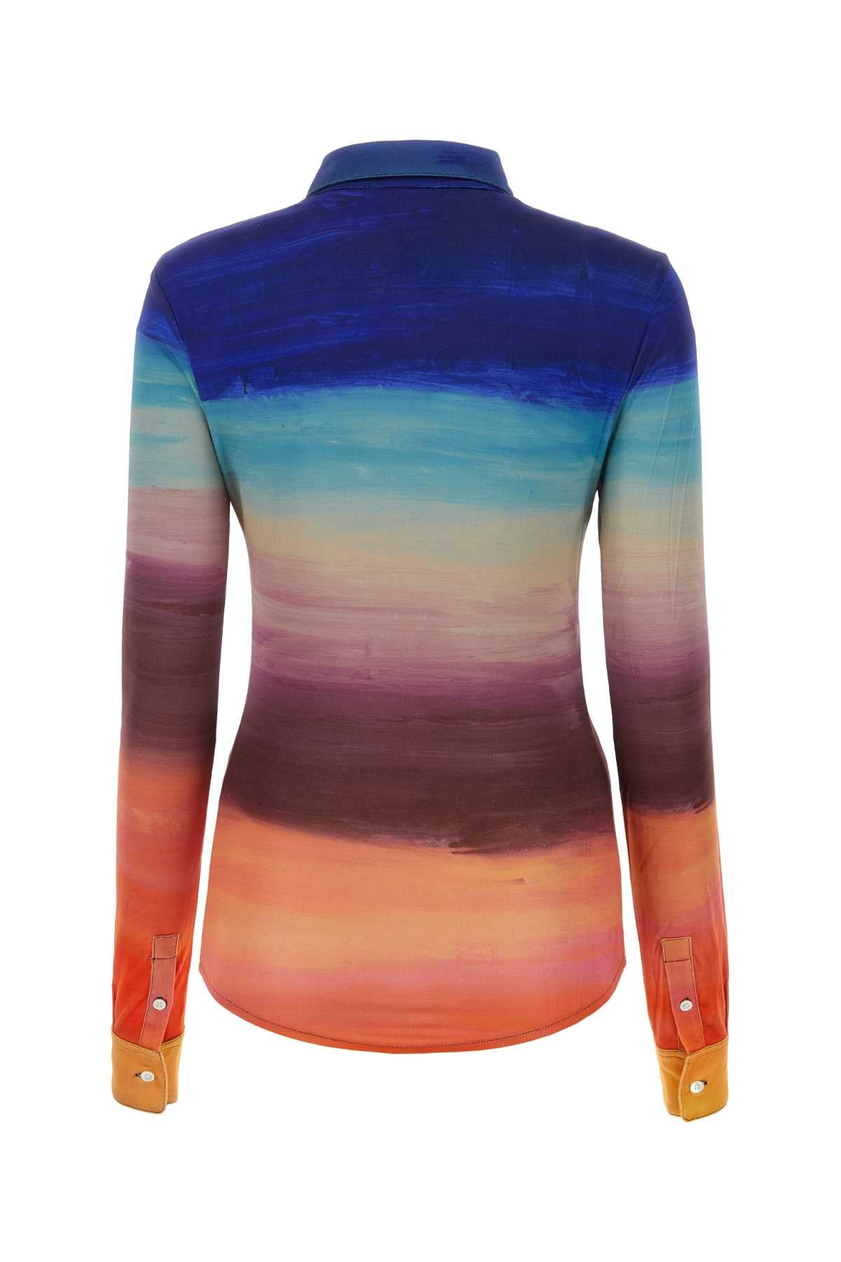 Marni Women Multicolor Stretch Viscose Shirt - 2