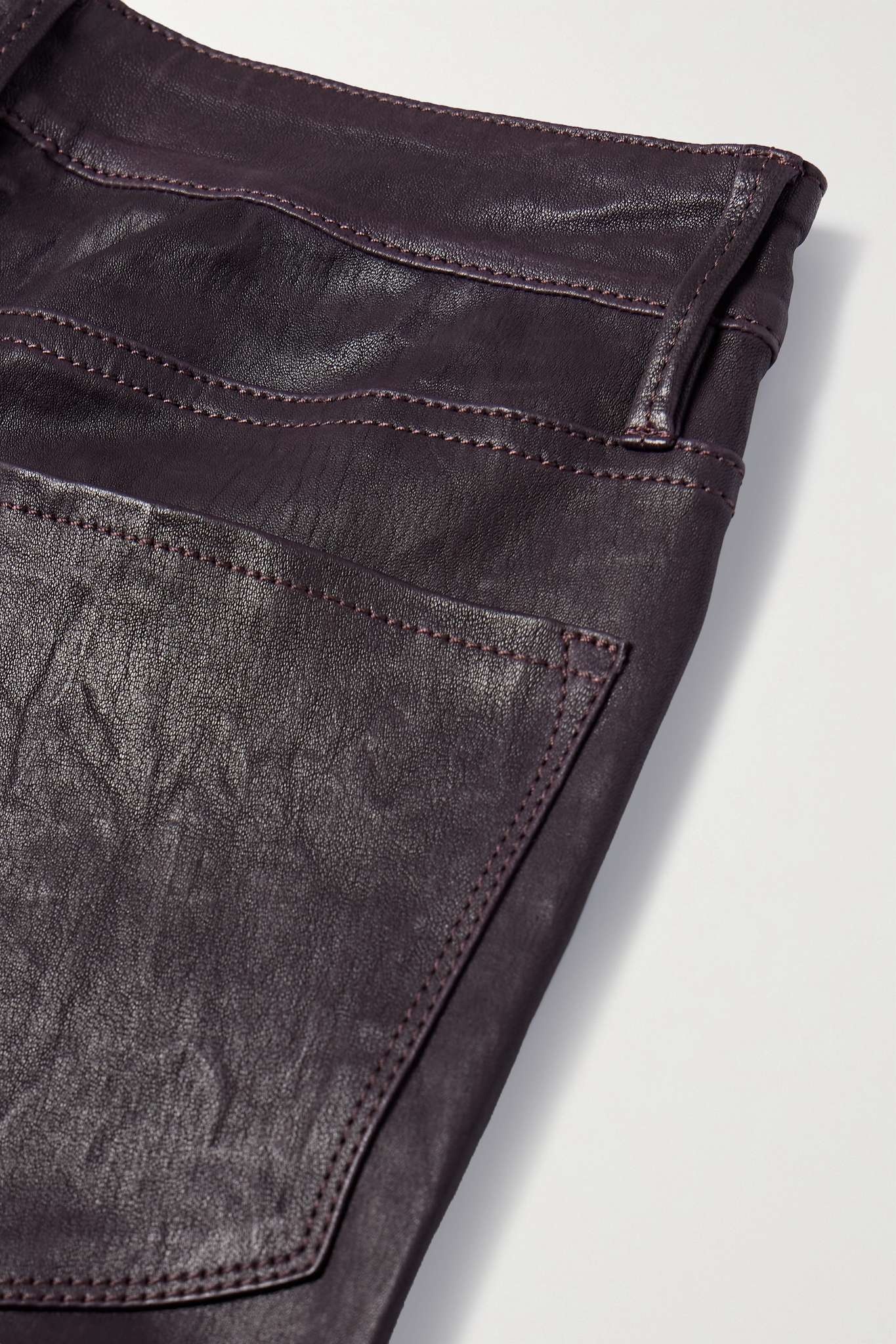 Le Crop Mini leather bootcut pants - 5