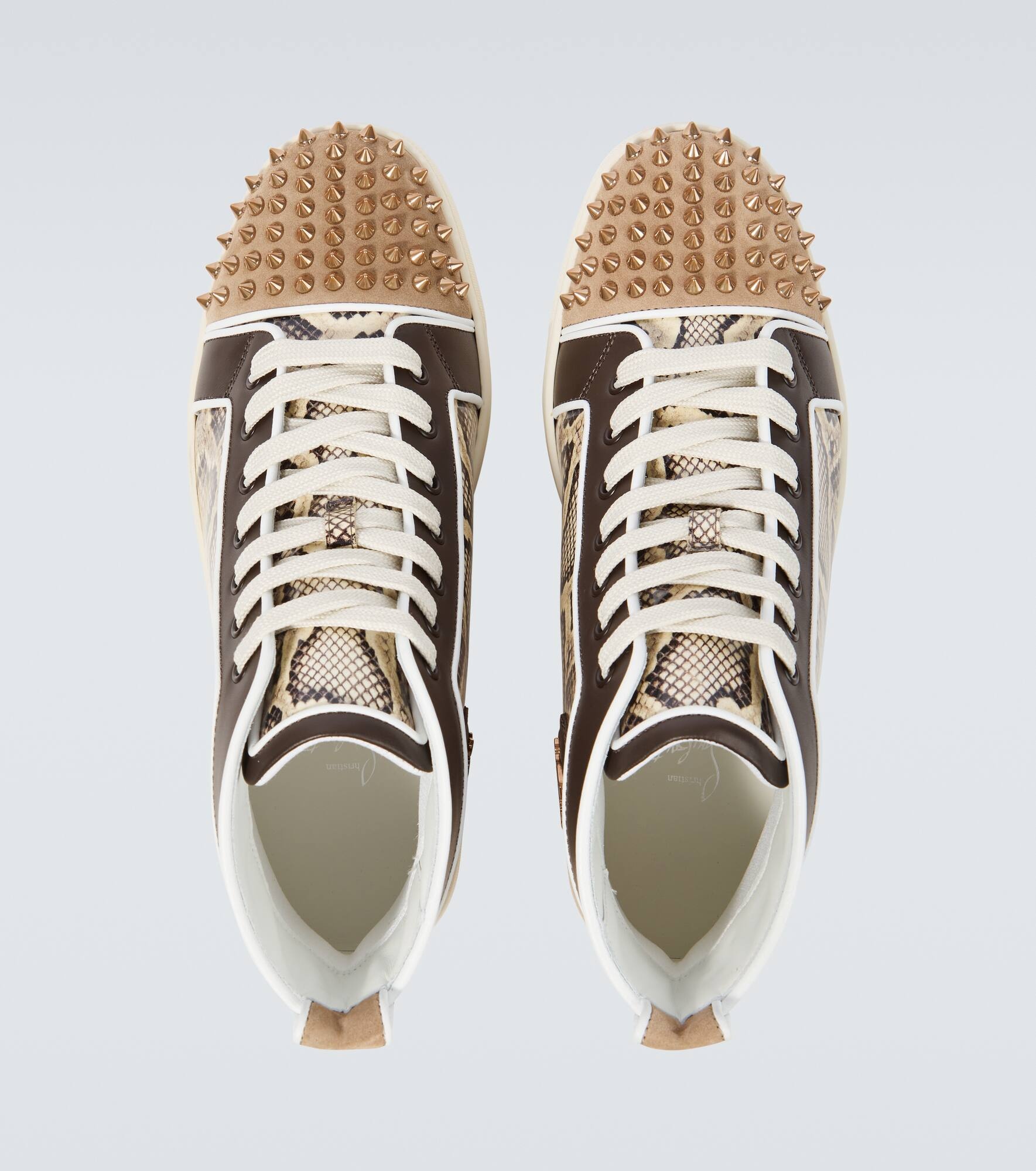 Lou Spikes leather sneakers - 4