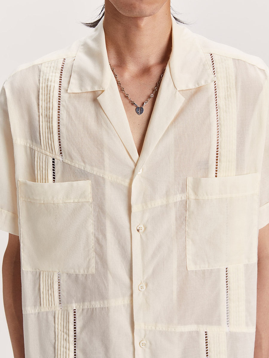 Broken Guayabera Milk White - 4