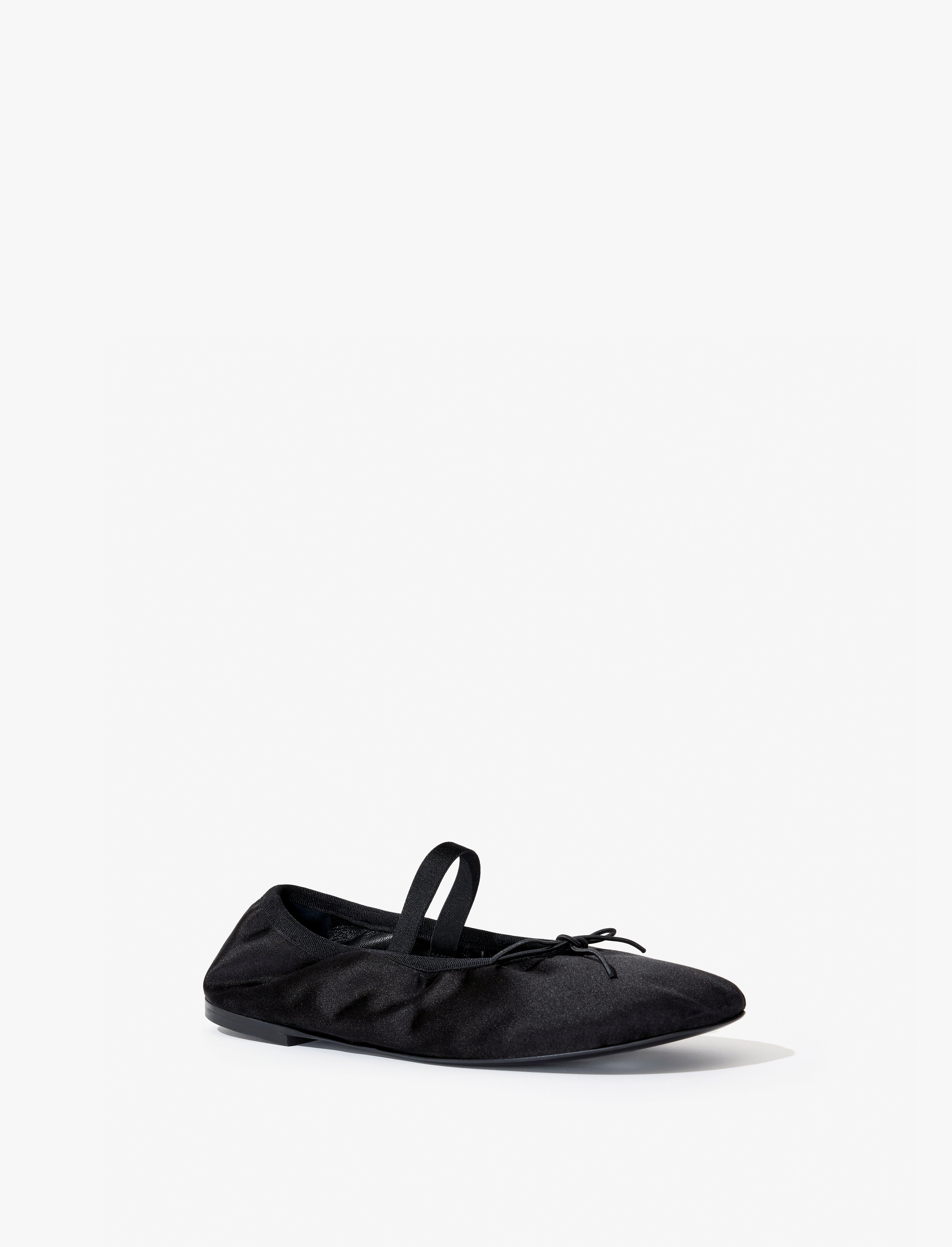 Glove Mary Jane Ballet Flats in Satin - 4