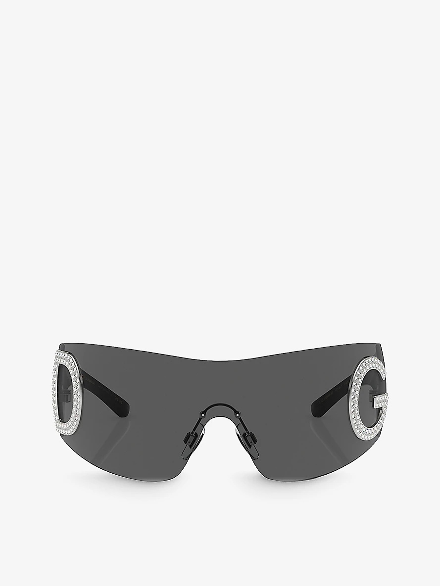 DG2298B oval-frame acetate sunglasses - 1