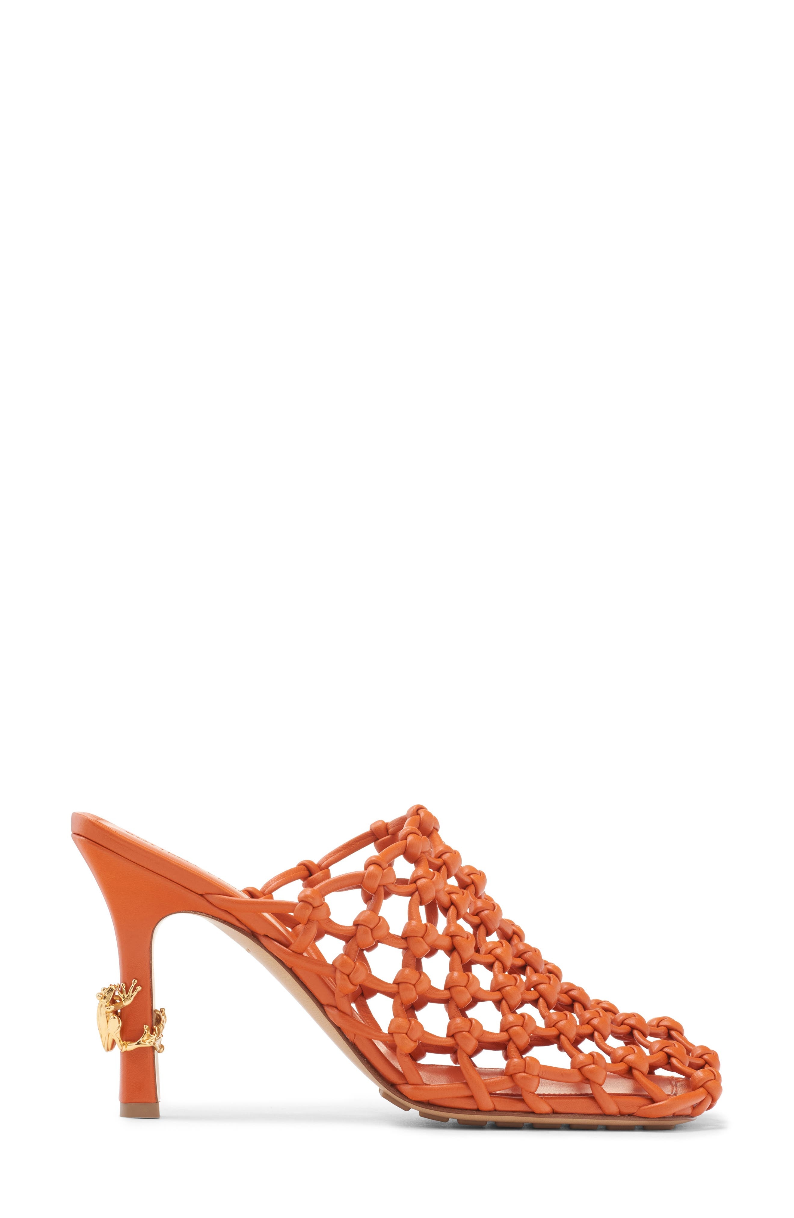Bottega Veneta Knotted Weave Pump in Burned Orange at Nordstrom - 4